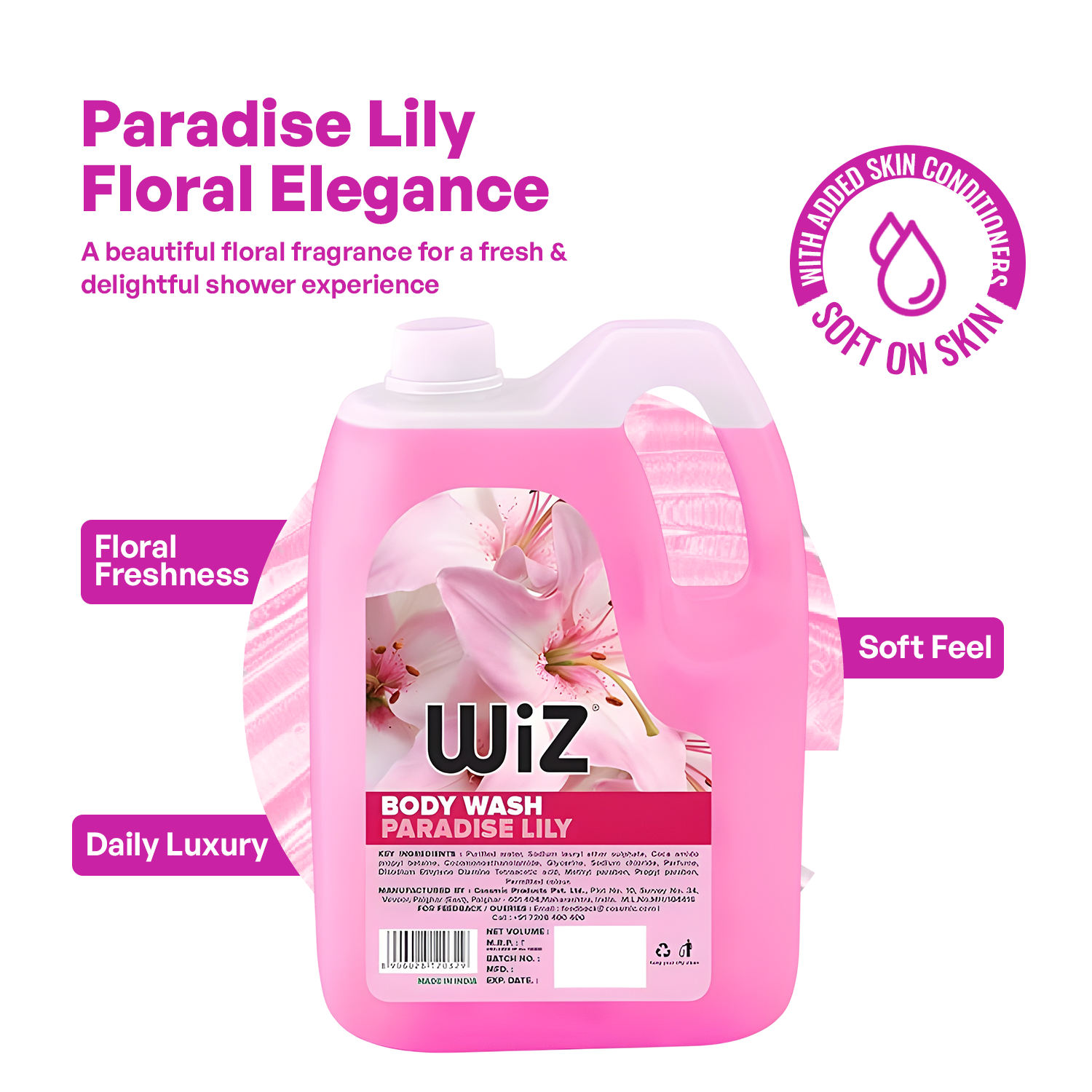 Body Wash Paradise Lily - 5L Refill Can
