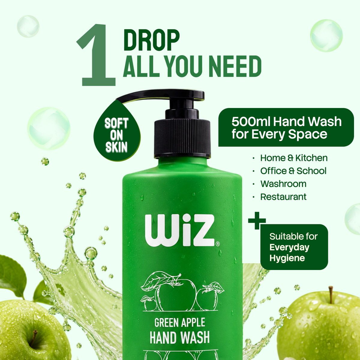 Green apple Hand Wash 500 ml