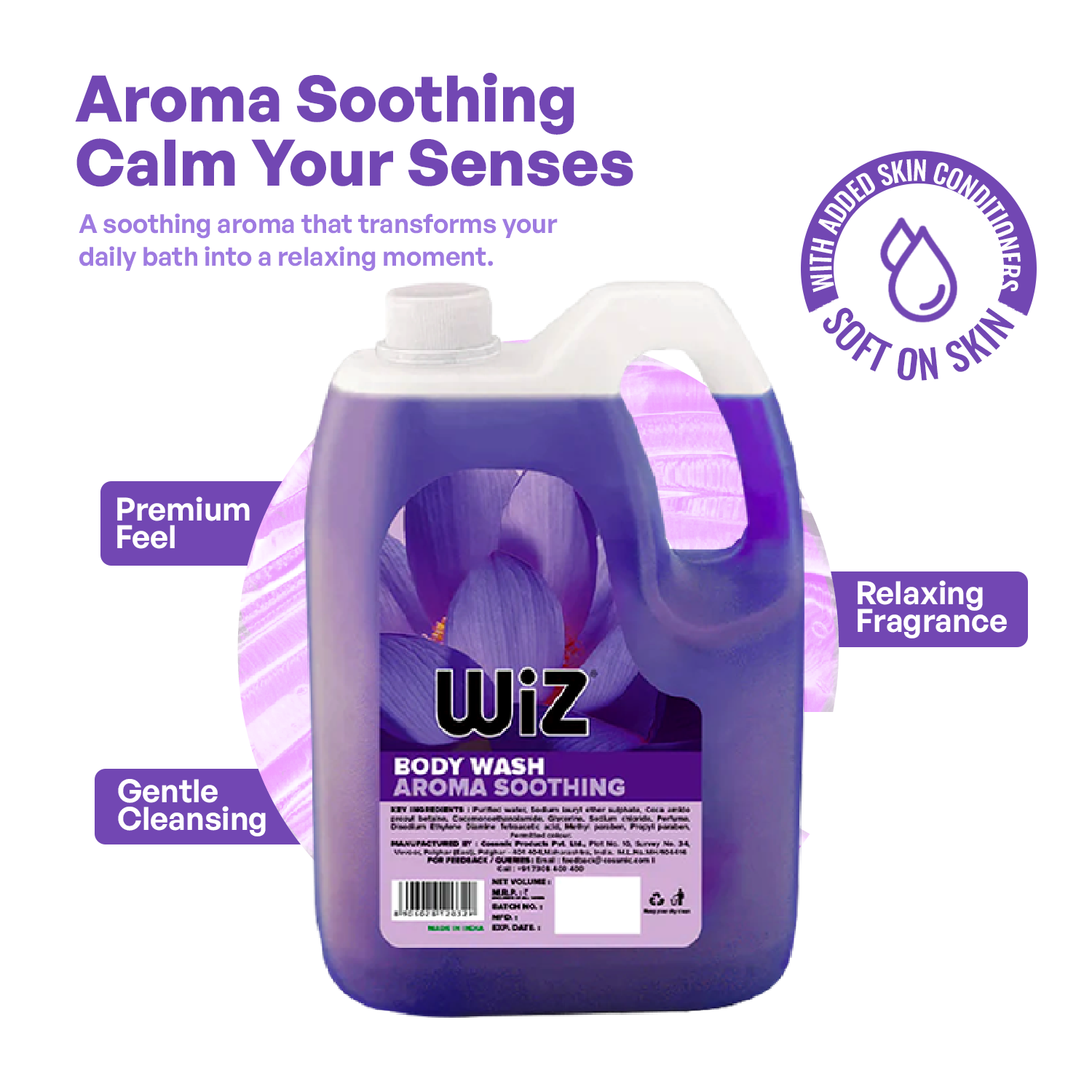 Body Wash Aroma Soothing - 5L Refill Can