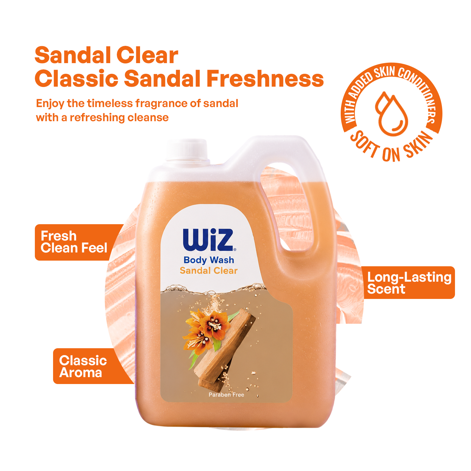 Sandal Clear Body Wash 5l
