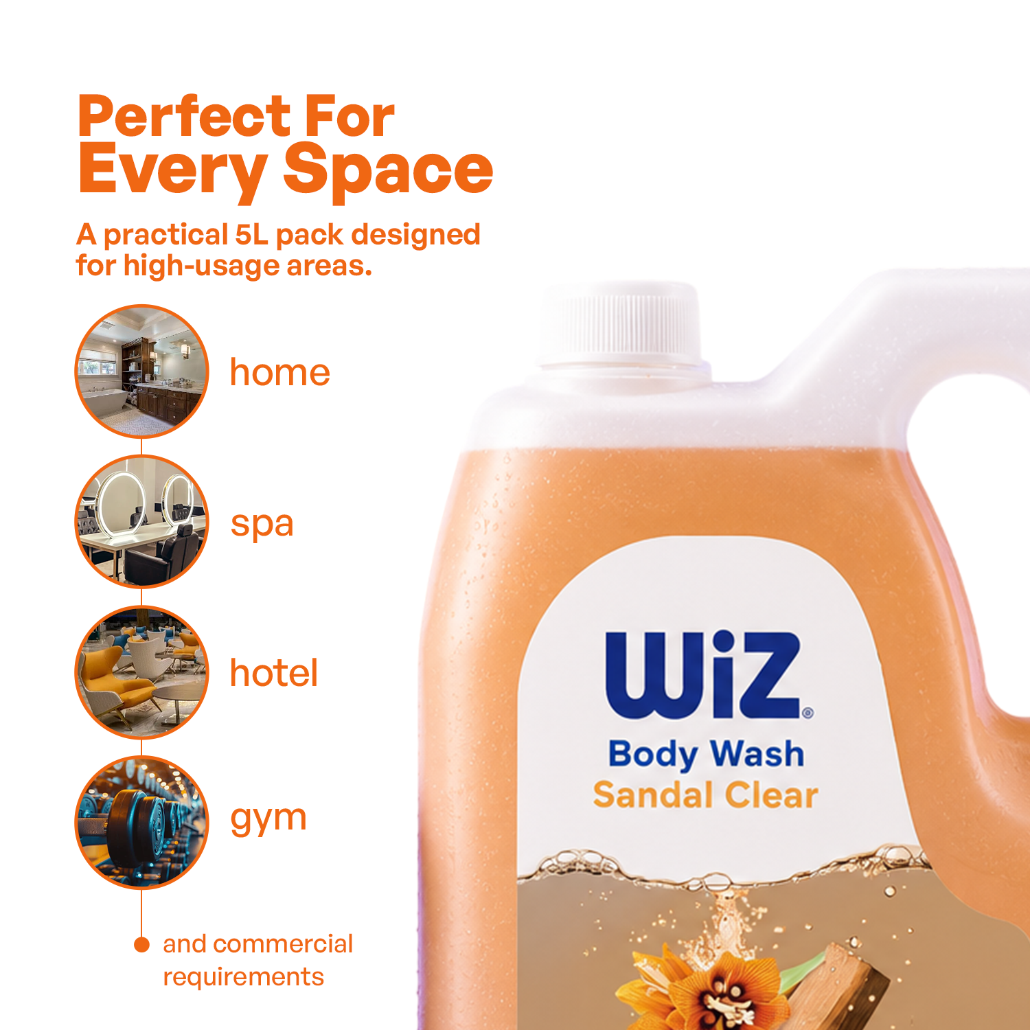 Sandal Clear Body Wash 5l