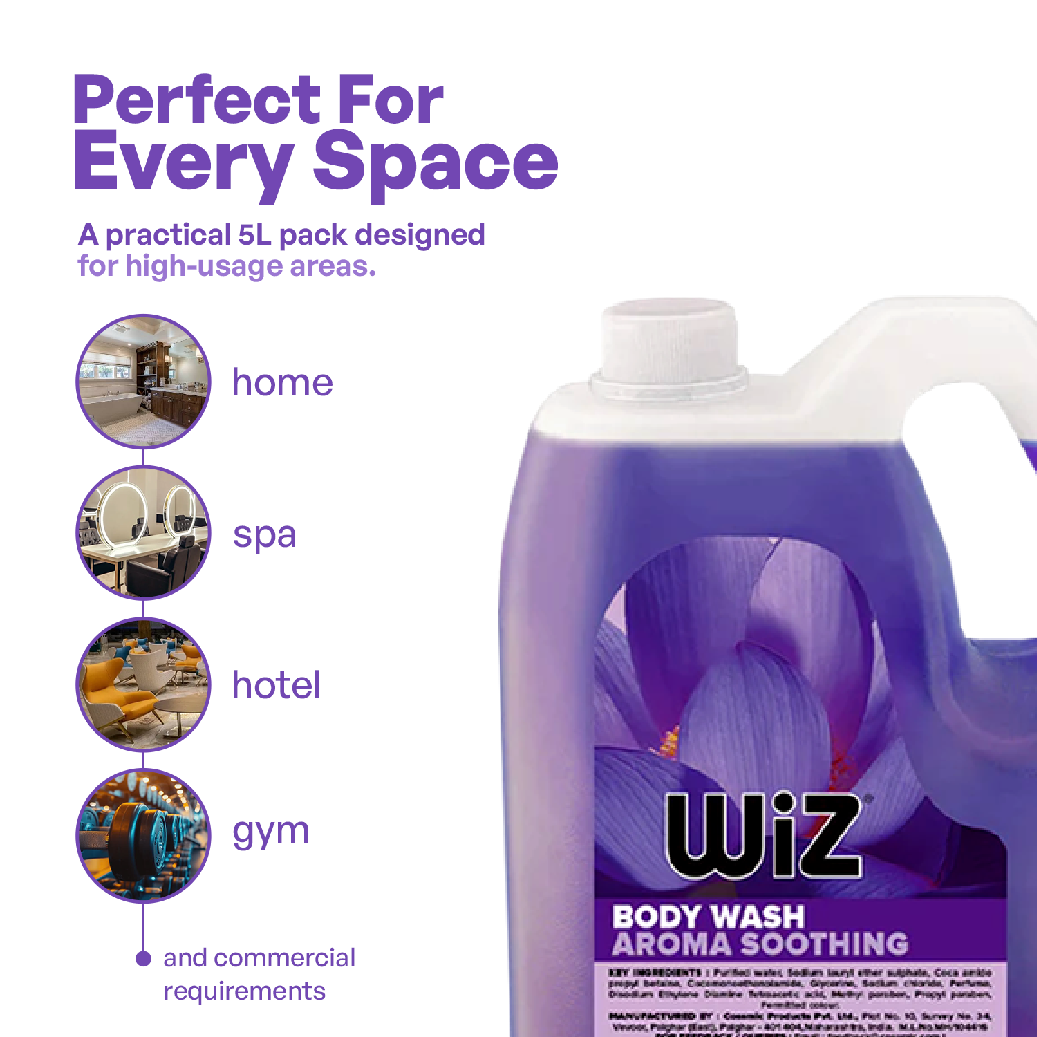 Body Wash Aroma Soothing - 5L Refill Can