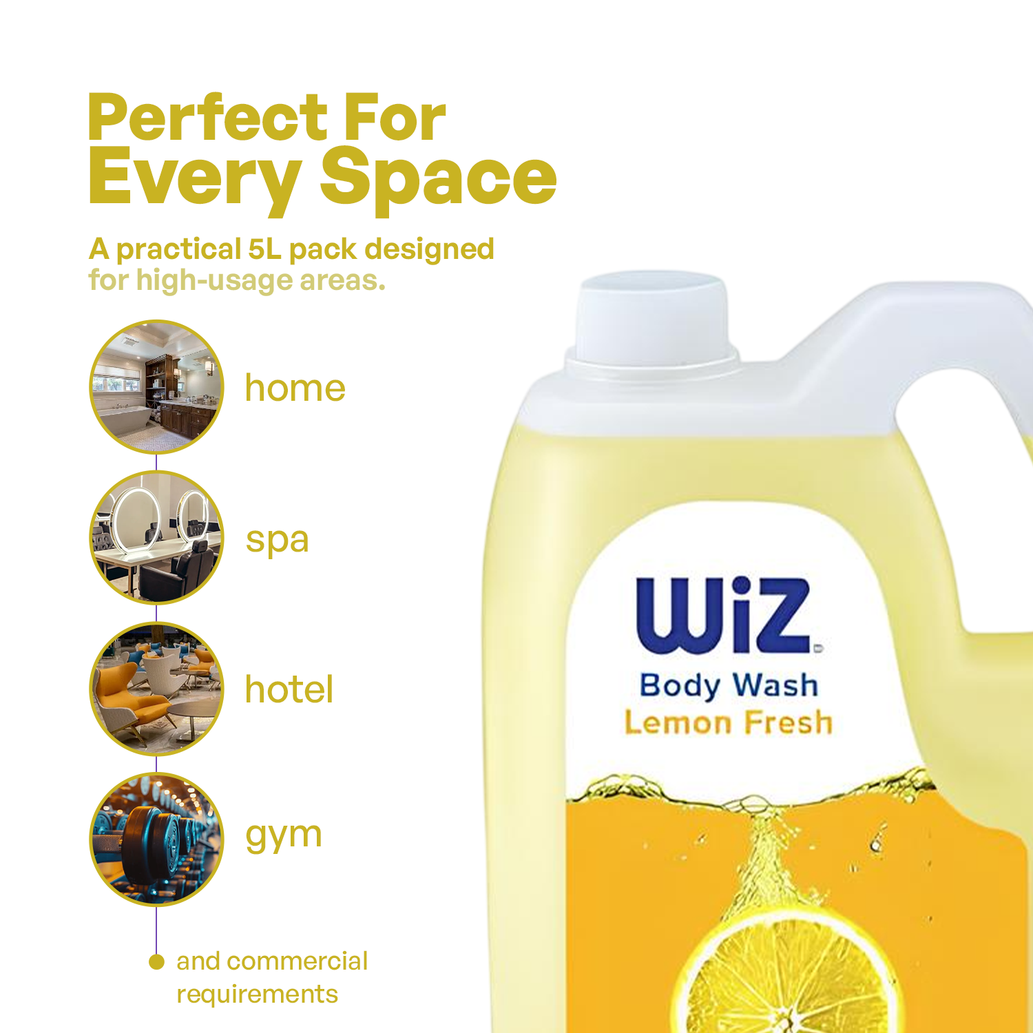 Lemon Fresh Body Wash 5l