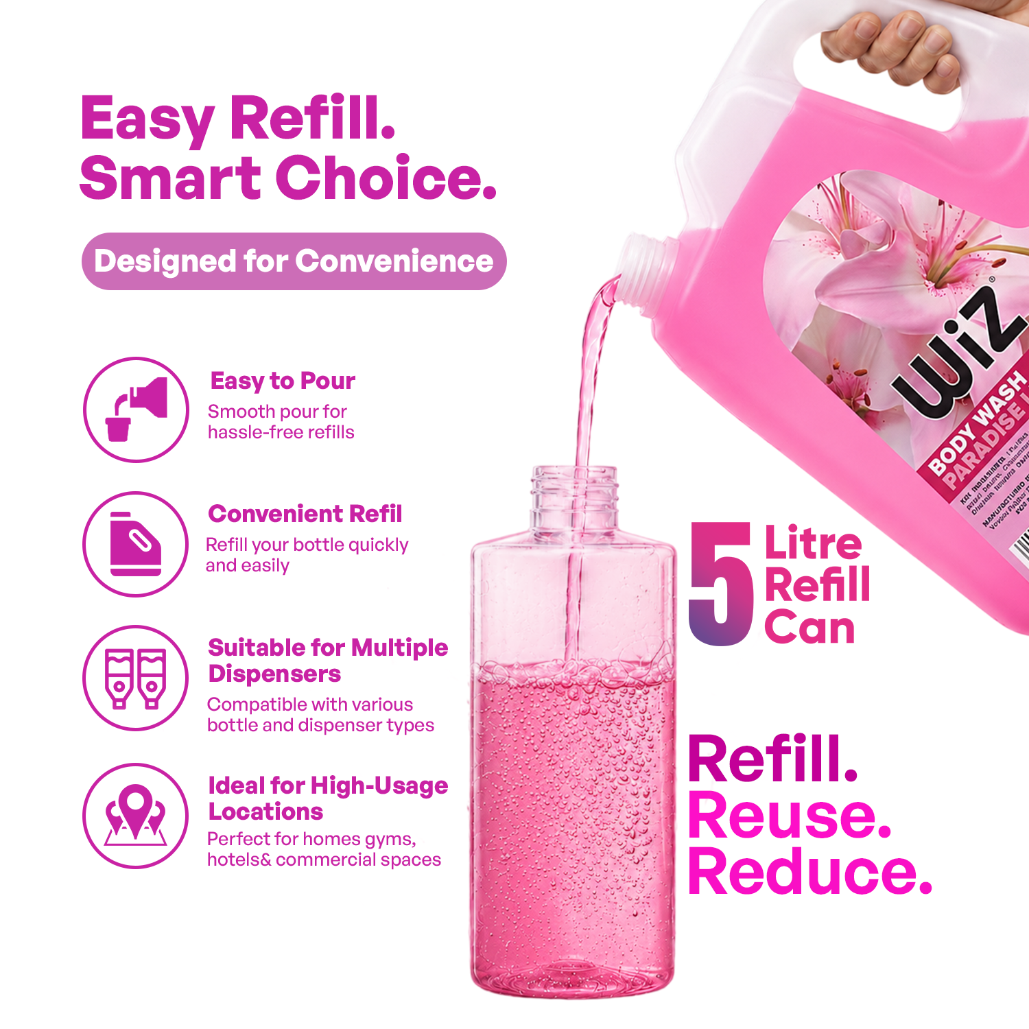 Body Wash Paradise Lily - 5L Refill Can