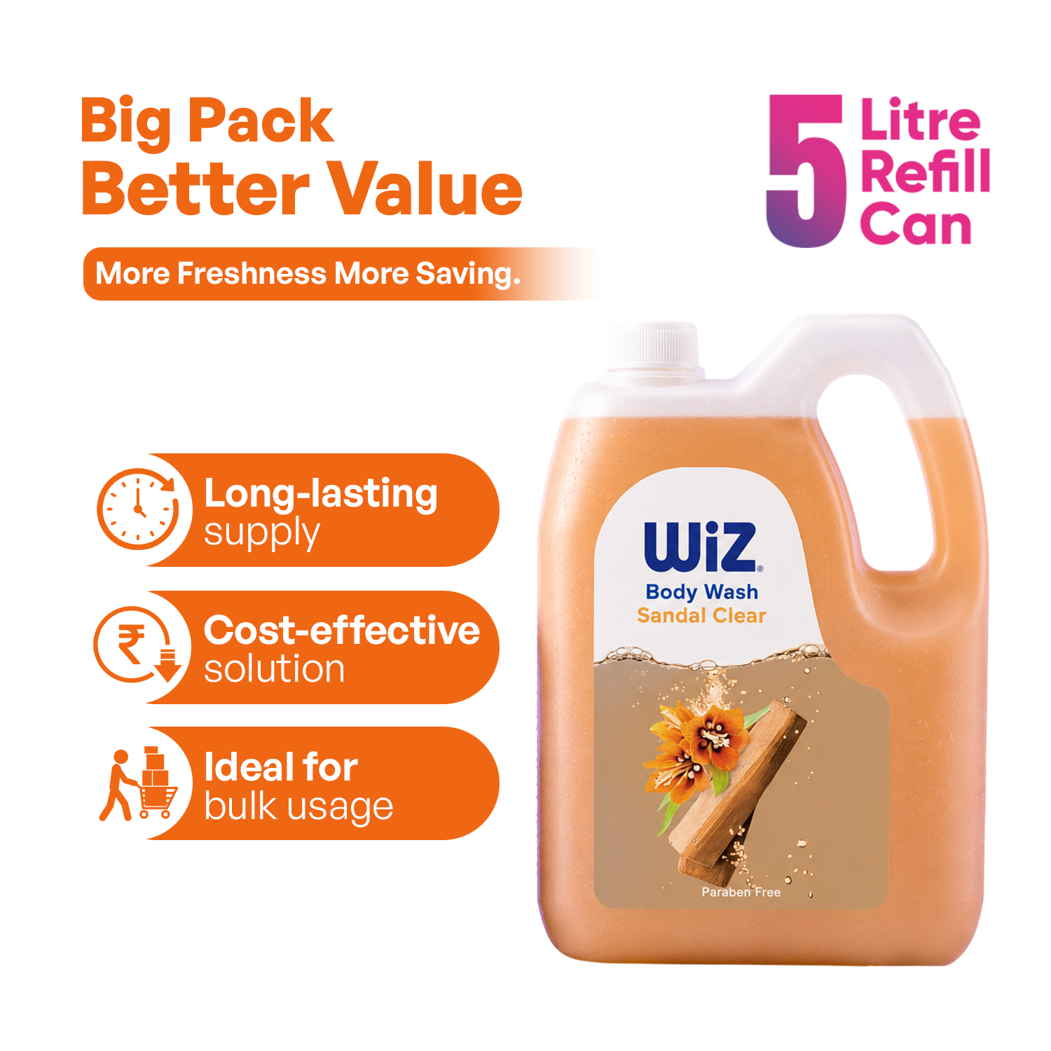 Sandal Clear Body Wash 5l