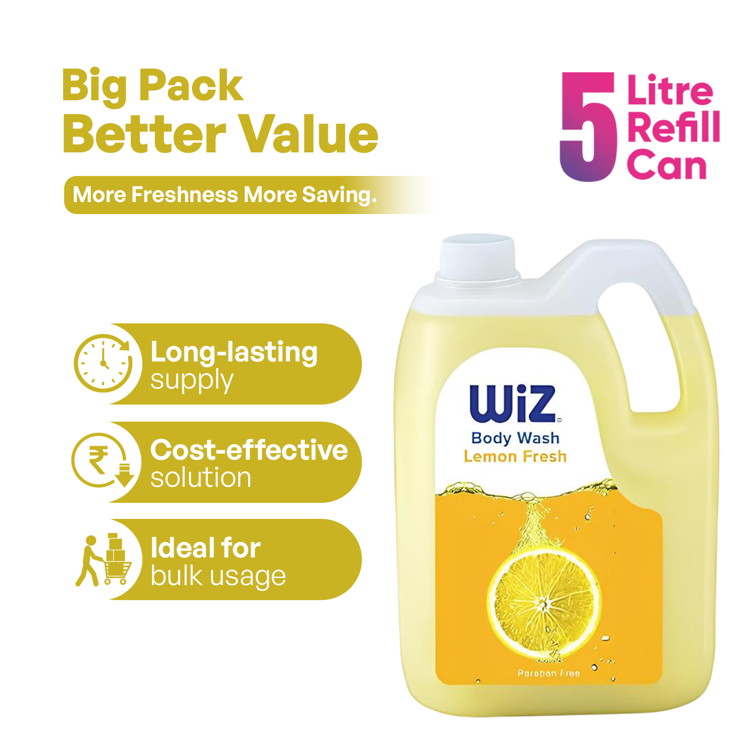 Lemon Fresh Body Wash 5l