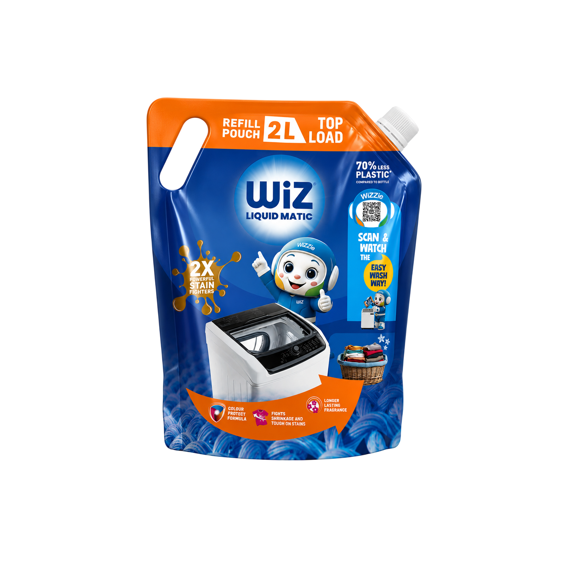 Laundry Detergent Top Load 2L Refill Pouch