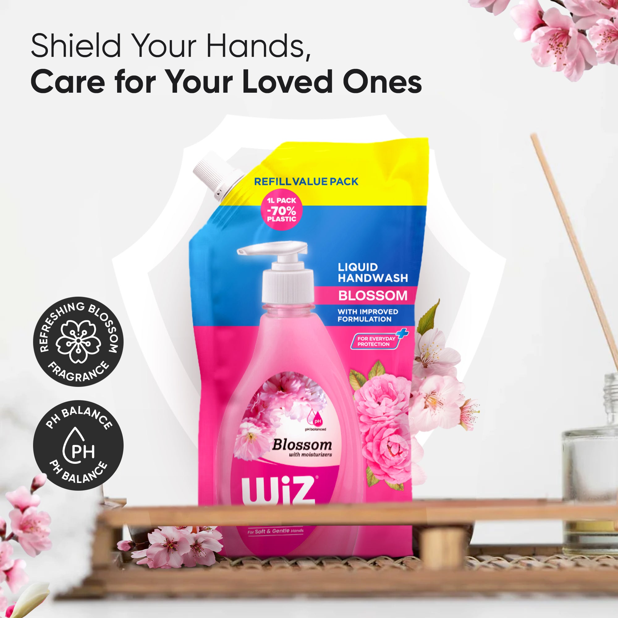 Hand Wash Blossom 1L Refill Pouch (Pack of 2)