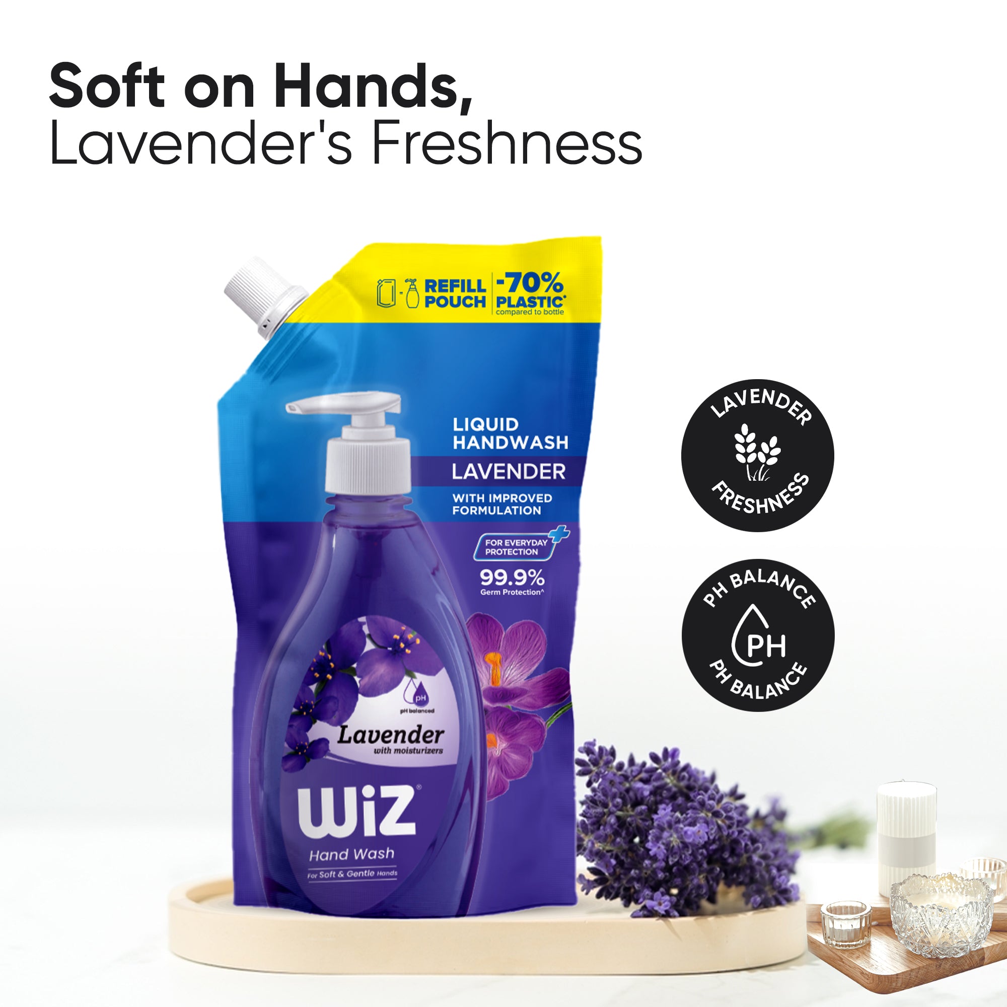 Hand Wash Lavender 1L Refill Pouch (Pack of 2)