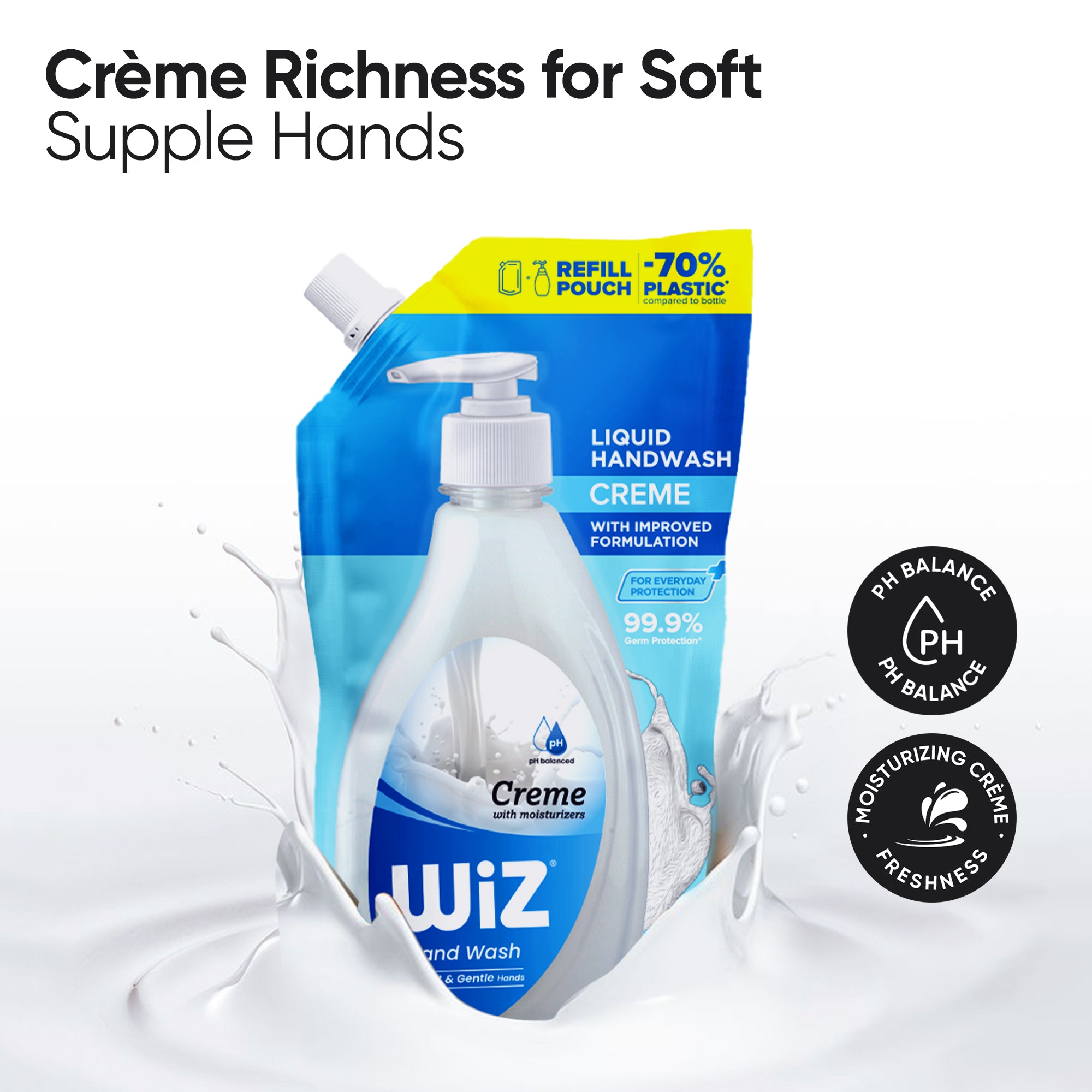 Hand Wash Creme 1L Refill Pouch (Pack of 2)