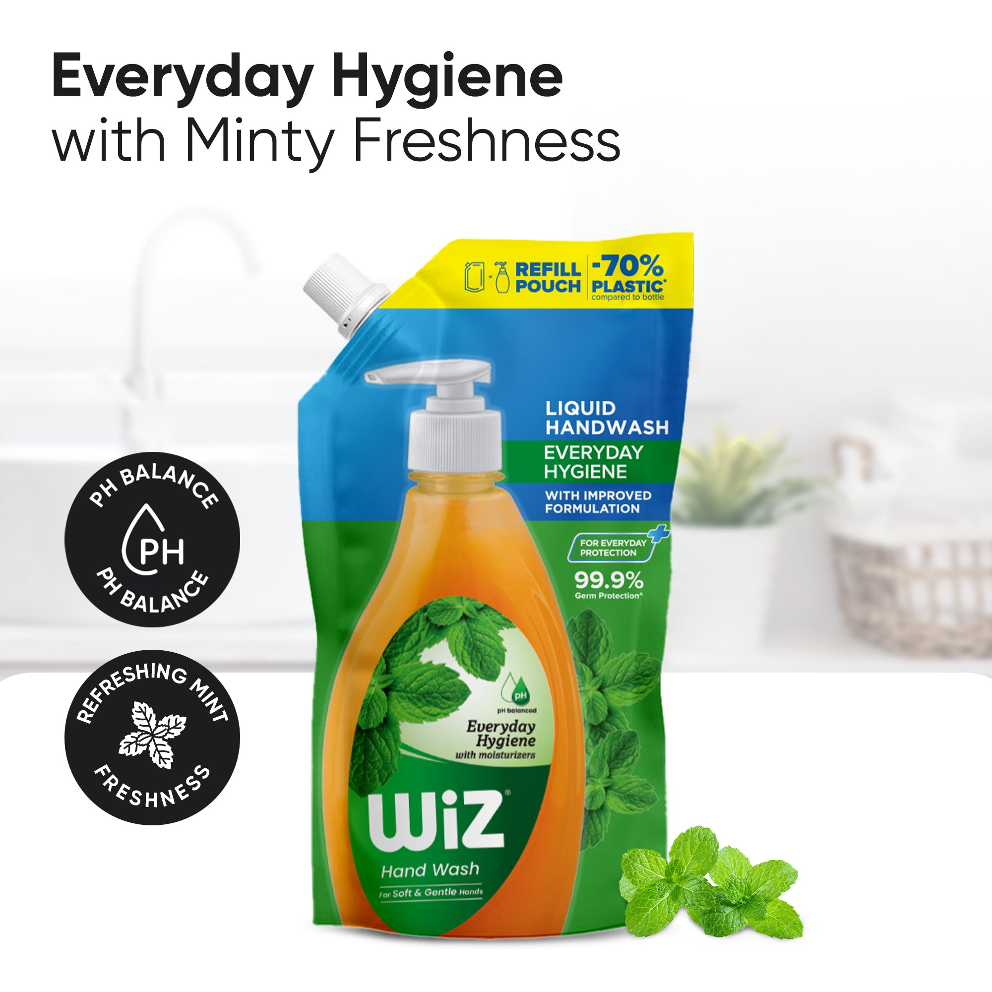 Hand Wash Everyday Hygiene 1L Refill Pouch (Pack of 2)