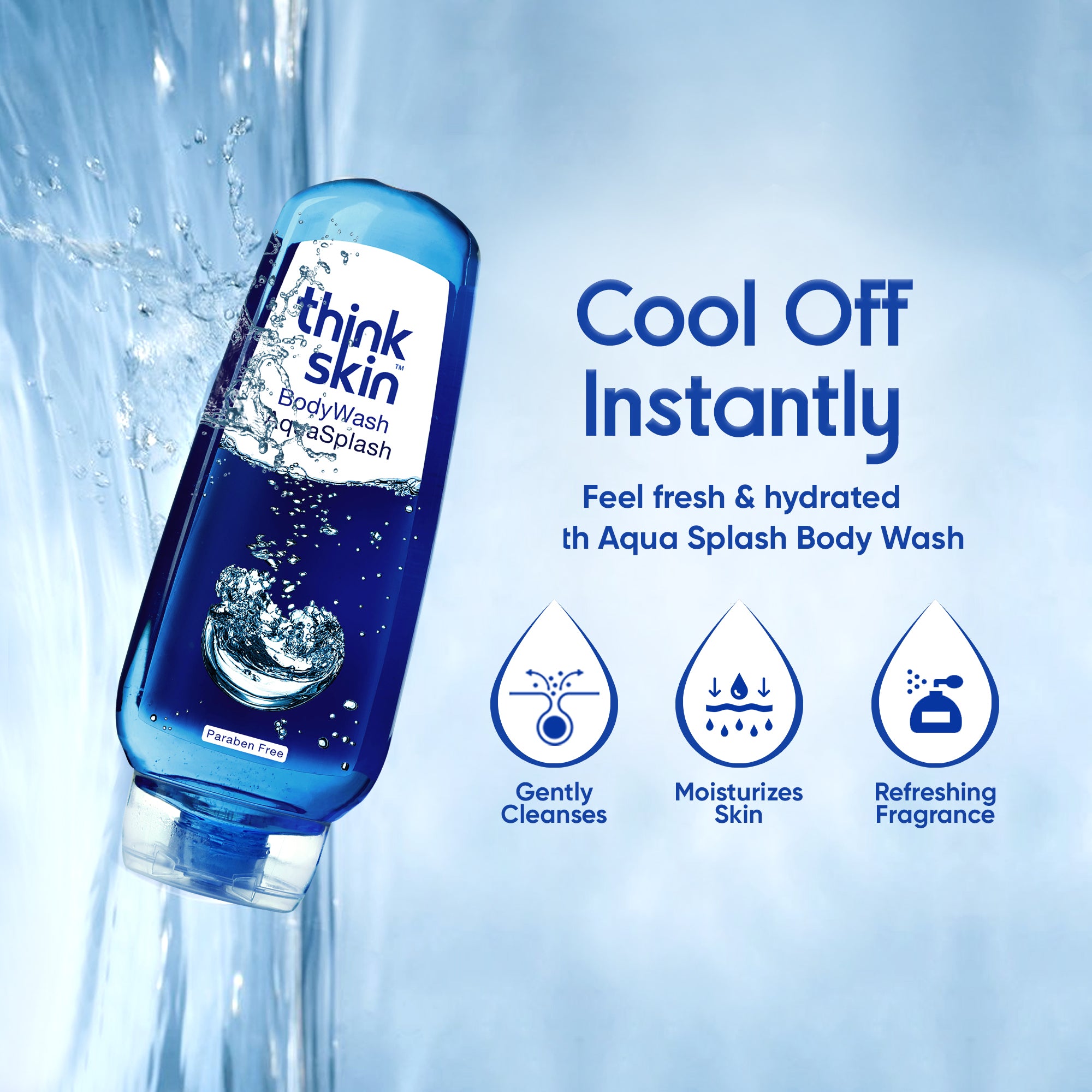 Body Wash Aqua Splash 250ml (Pack of 12)