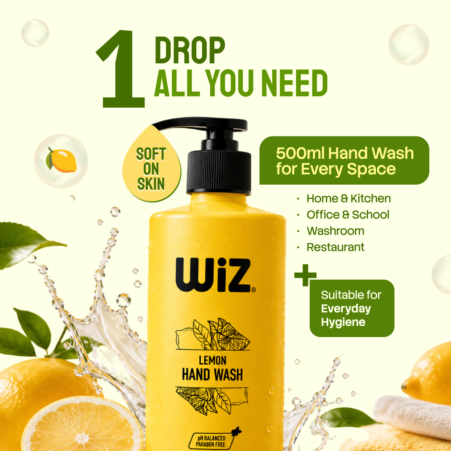 Hand Wash Lemon 500ml