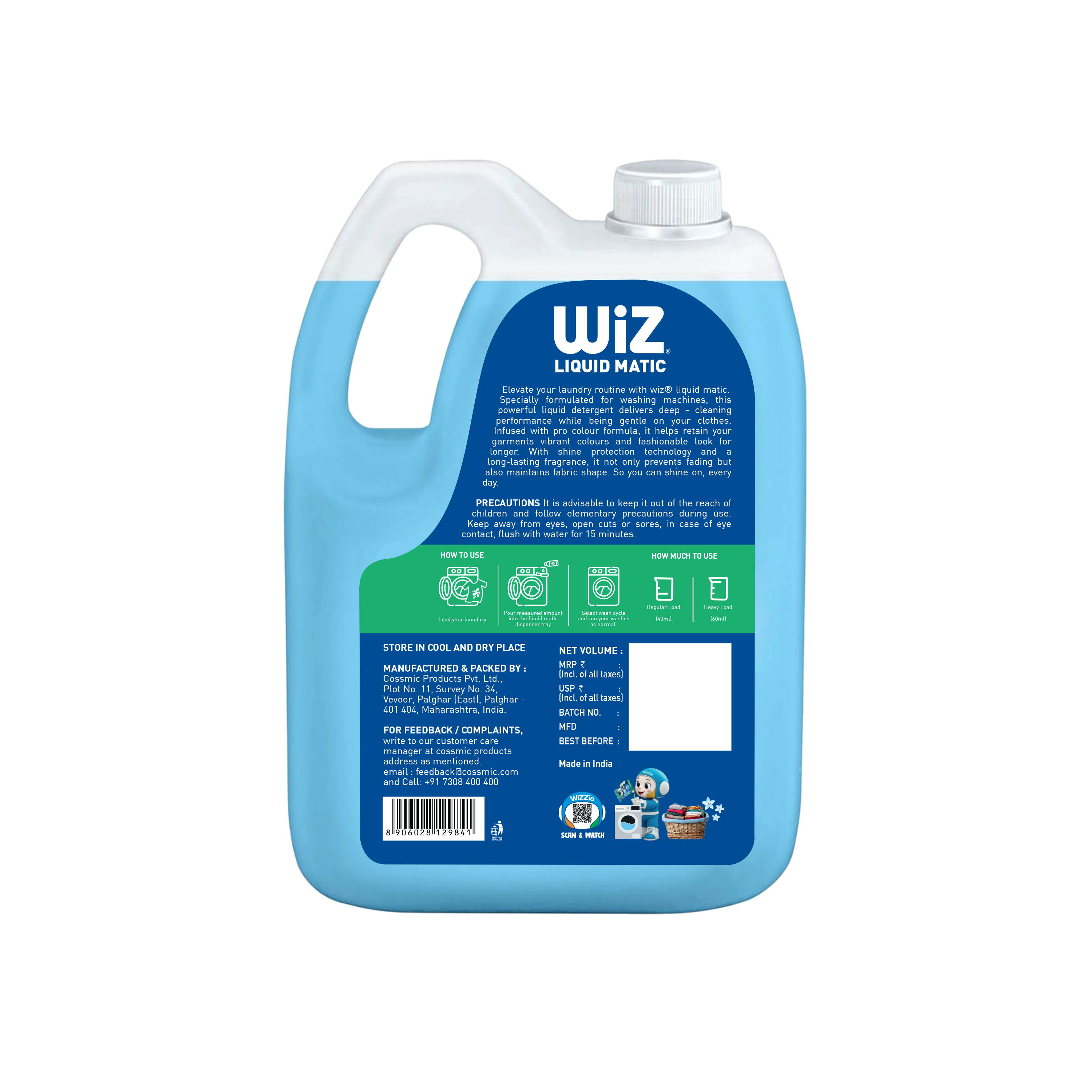 Laundrey Detergent Front Load  5L Refill Can