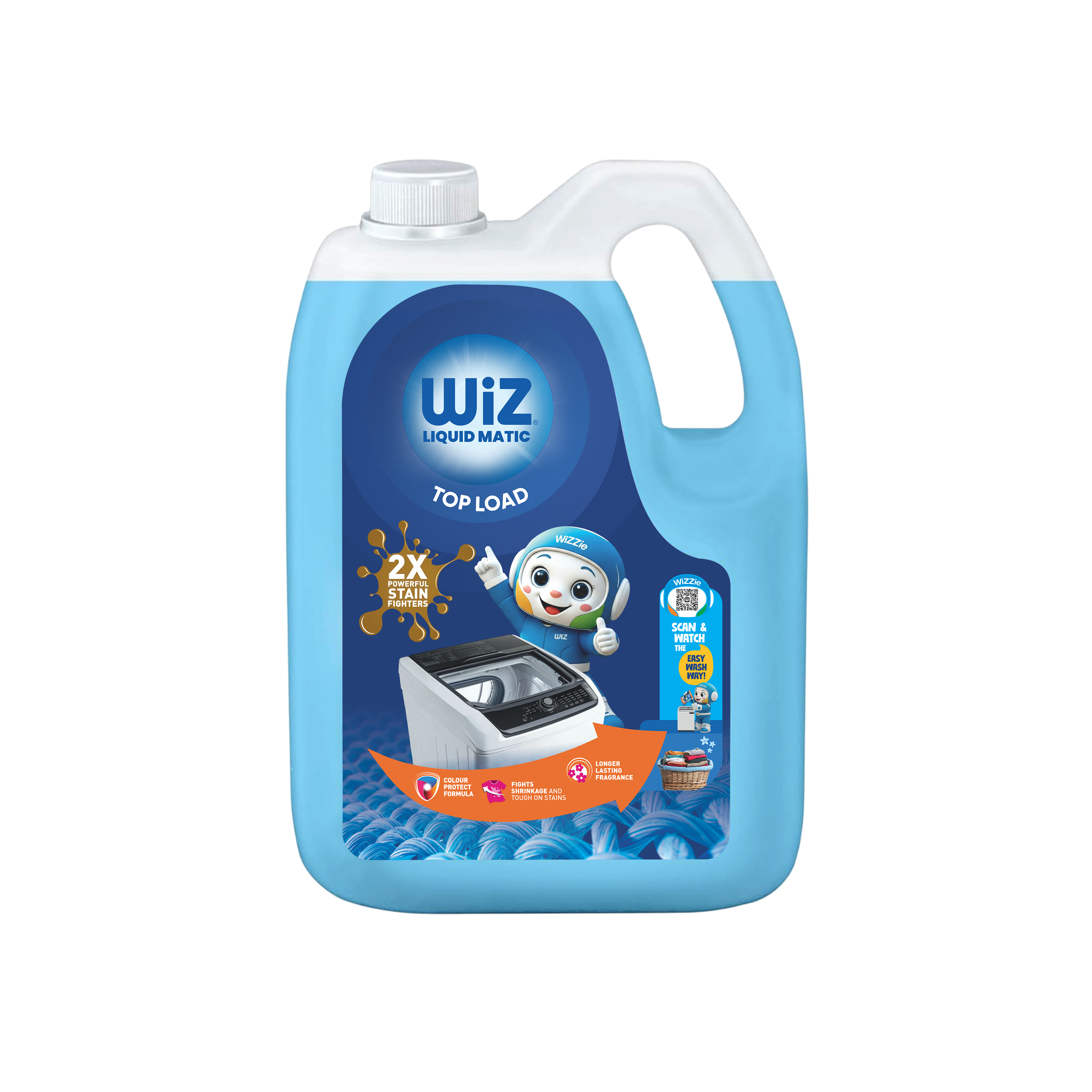 Liquid Matic Top Load Liquid Detergent | 5L | 2X Powerful Stain Fighters | Colour Protect Formula | Long-Lasting Fragrance