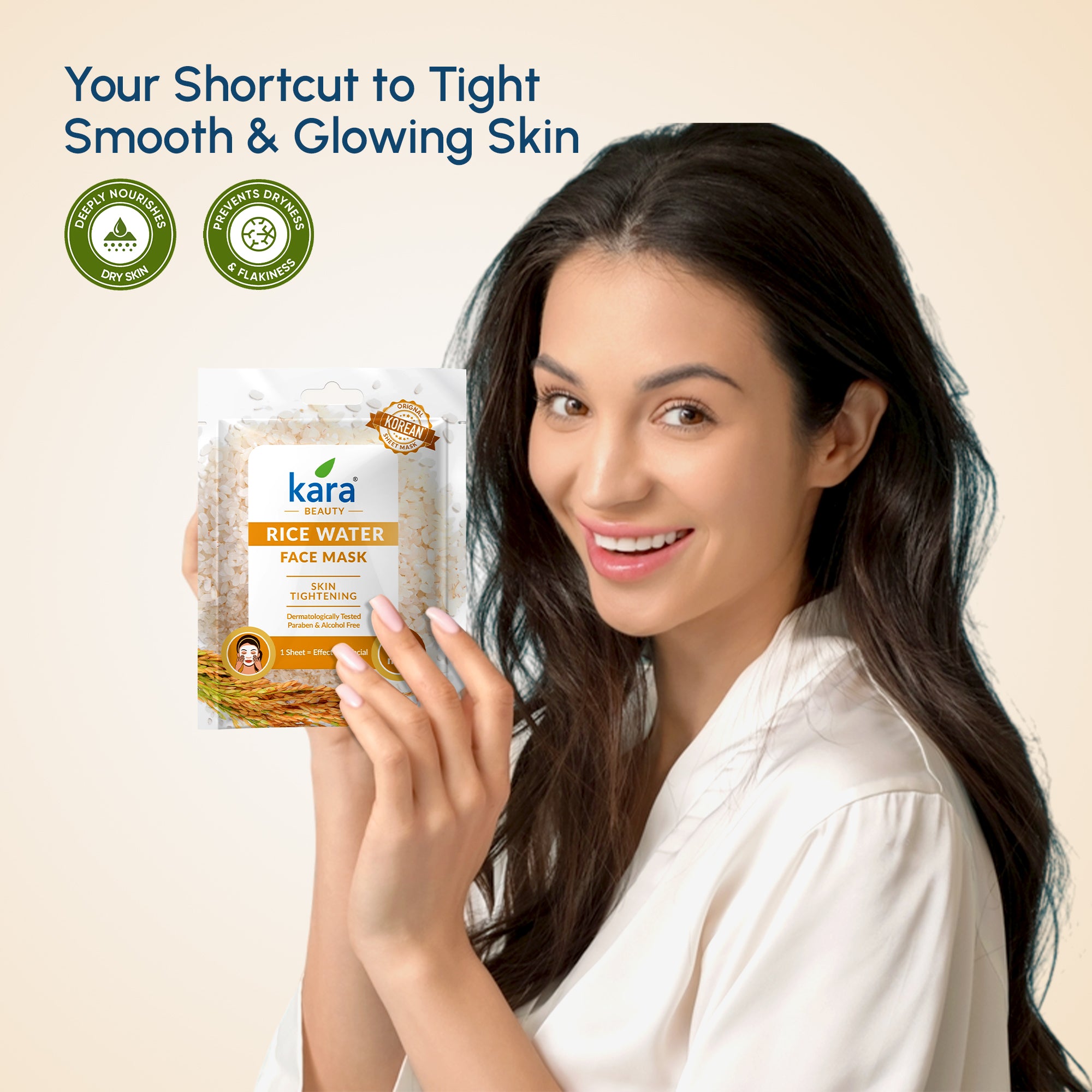 Face Mask Sheet Rice Water Skin Tightening (Pack of 6)