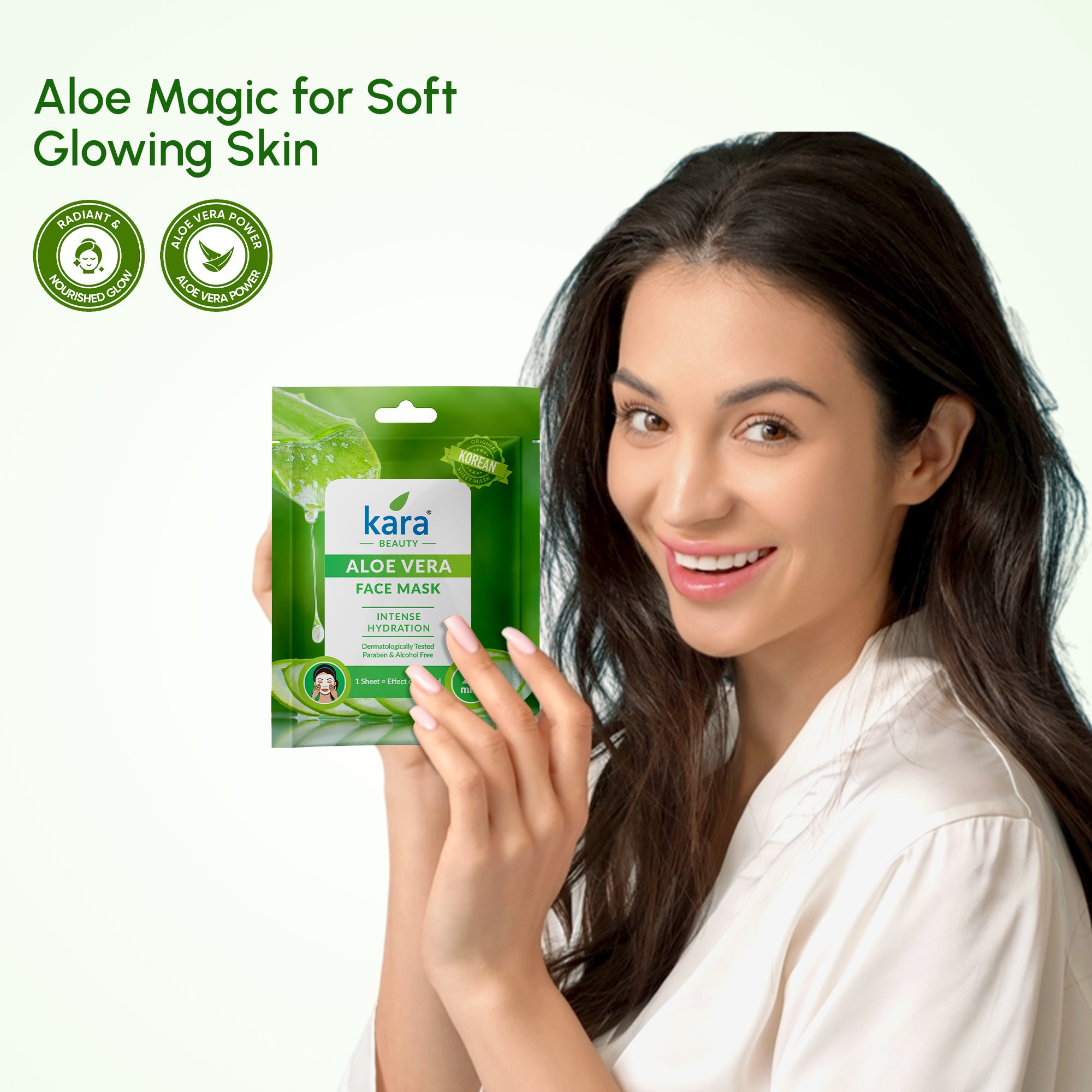 Face Mask Sheet Aloe Vera Intense Hydration (Pack of 6)
