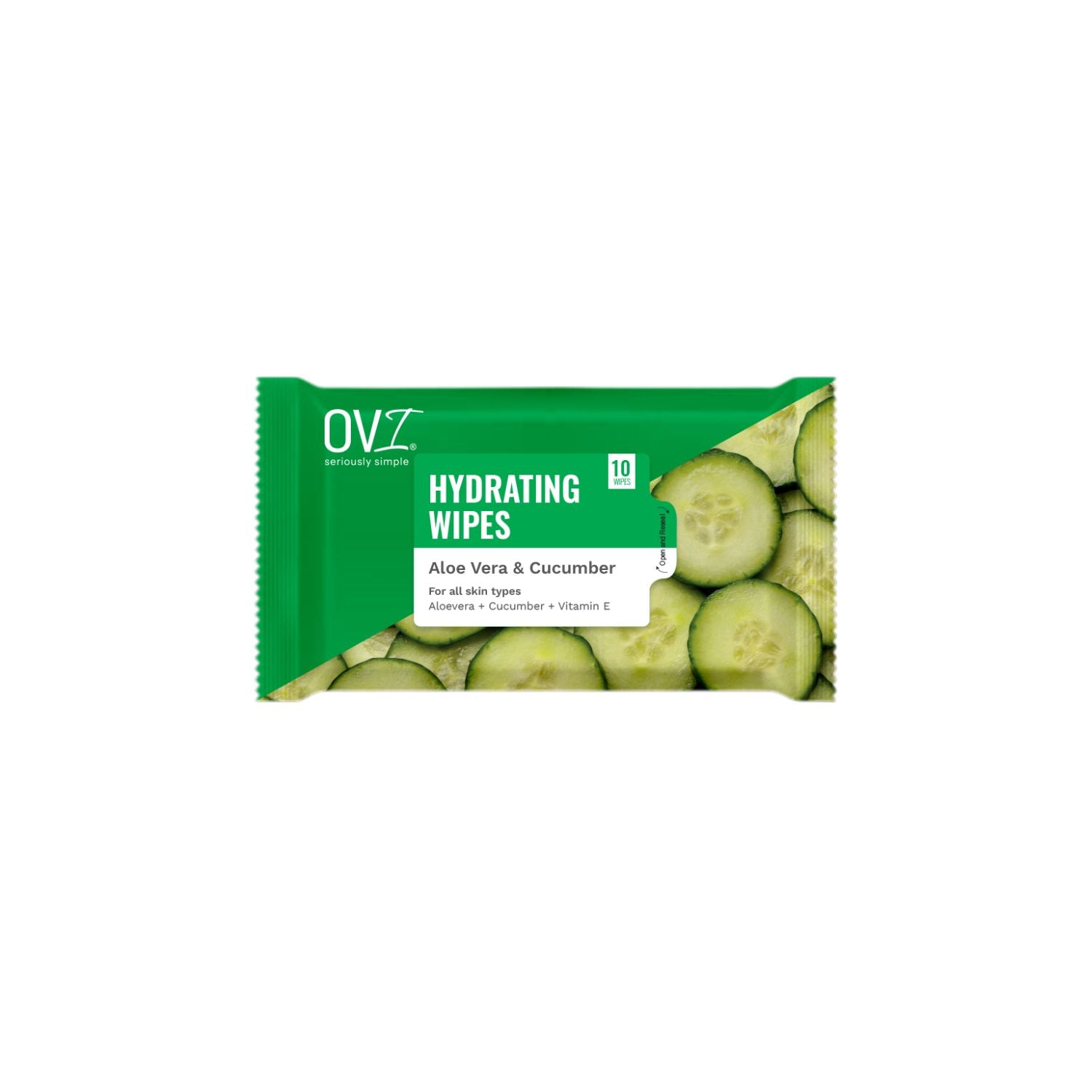 Hydrating Wet Wipes with Aloe Vera & Cucumber - 10 Pulls (Pack of 3)