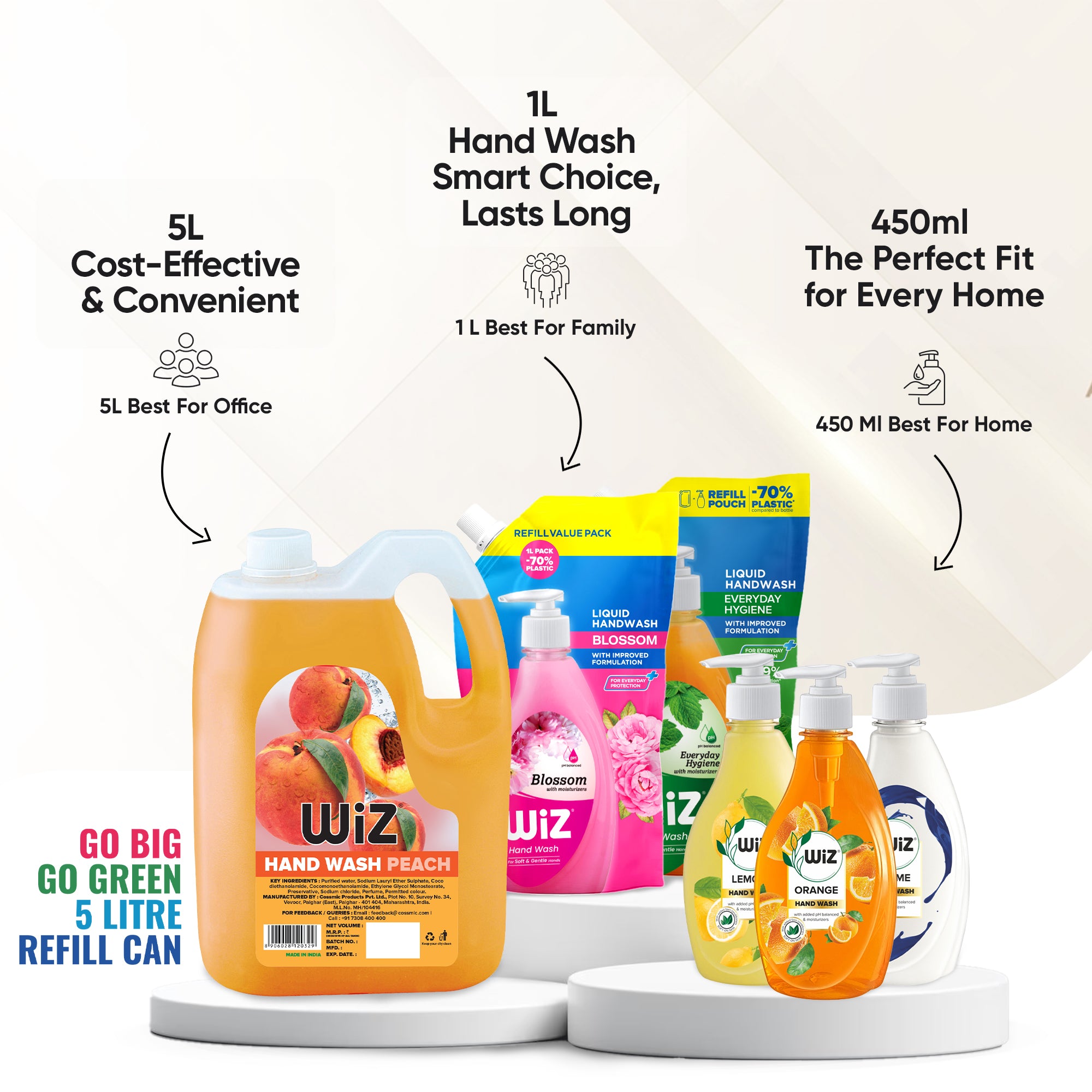 Hand Wash Everyday Hygiene 1L Refill Pouch (Pack of 2)