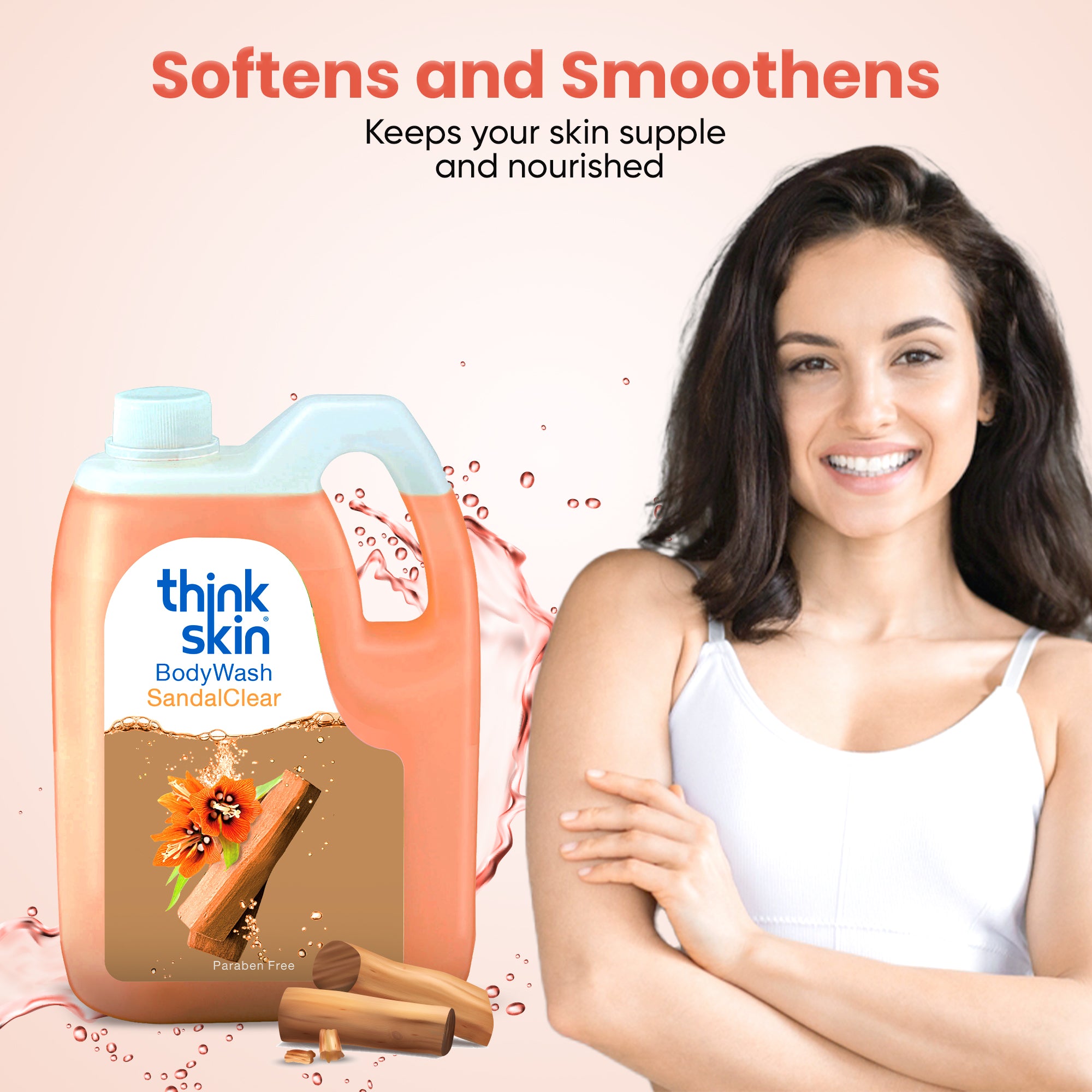 Body Wash Sandal Clear 5 Litre Refill Can