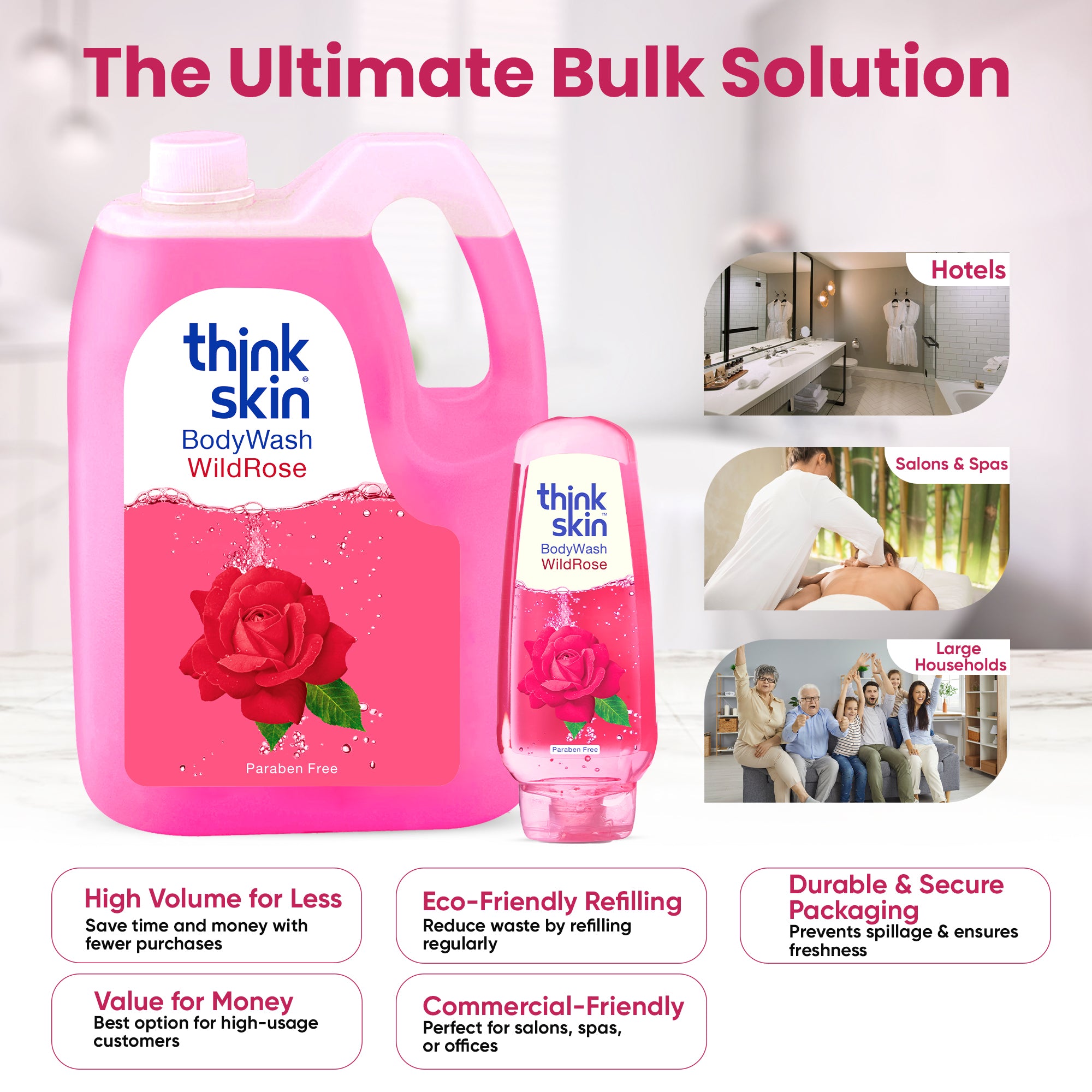 Body Wash Wild Rose 5 Litre Refill Can