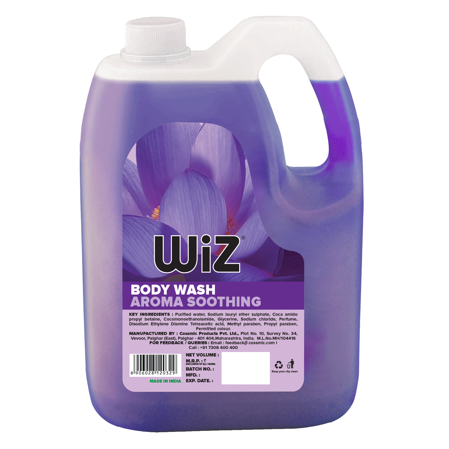 Wiz Aroma Soothing Body Wash - 5L