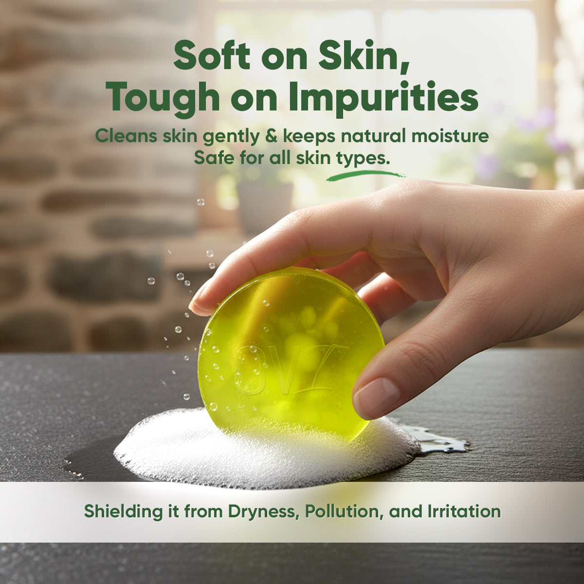 OVI Glycerin Bathing Bar Soap - 100g (Pack of 3)