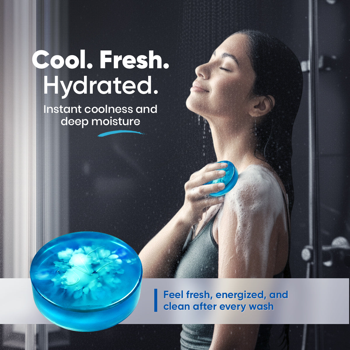 OVI Supercool Glycerin Bathing Bar Soap - 100g (Pack of 3)