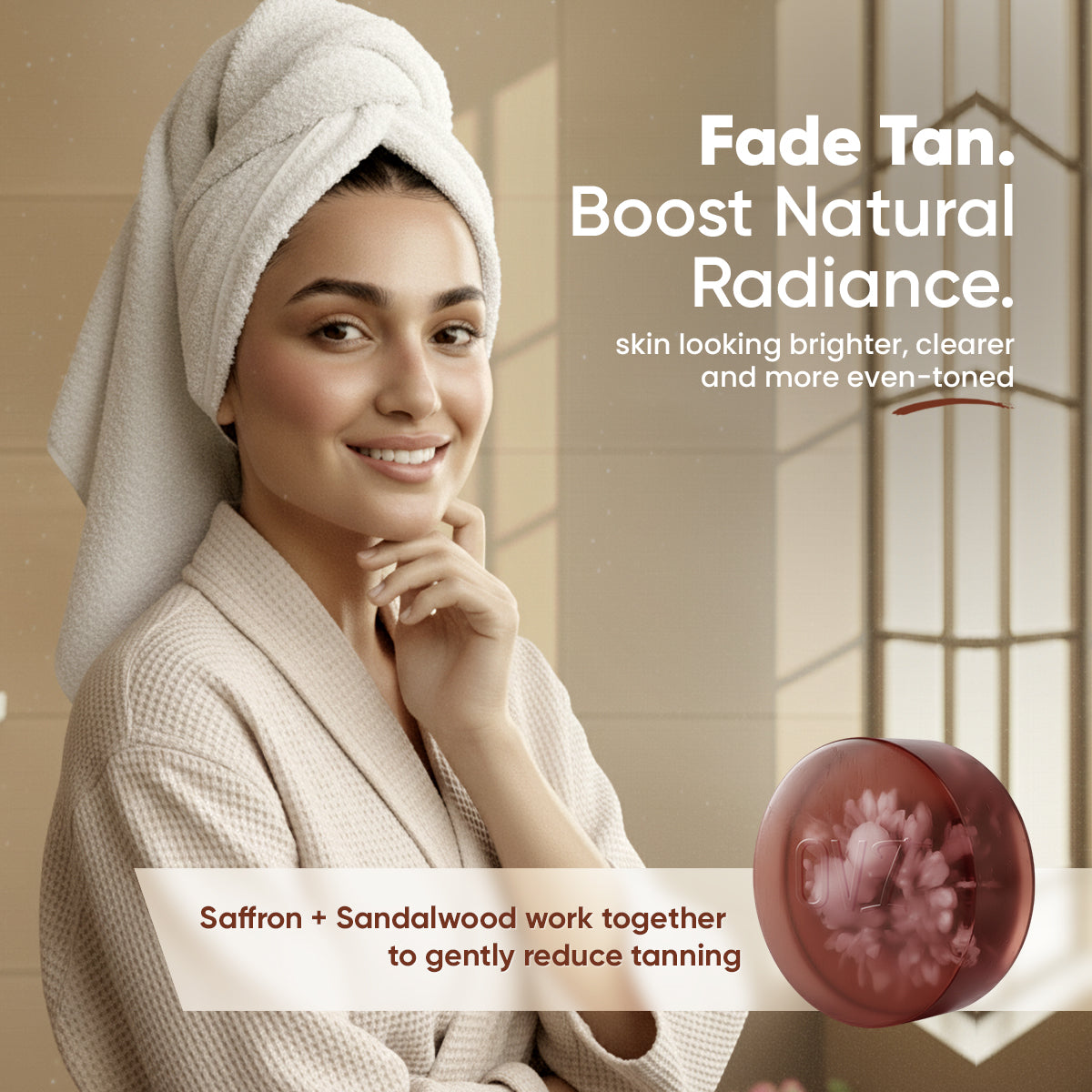 OVI Super Natural Glycerin Bathing Bar Soap - 100g(Pack of 3)