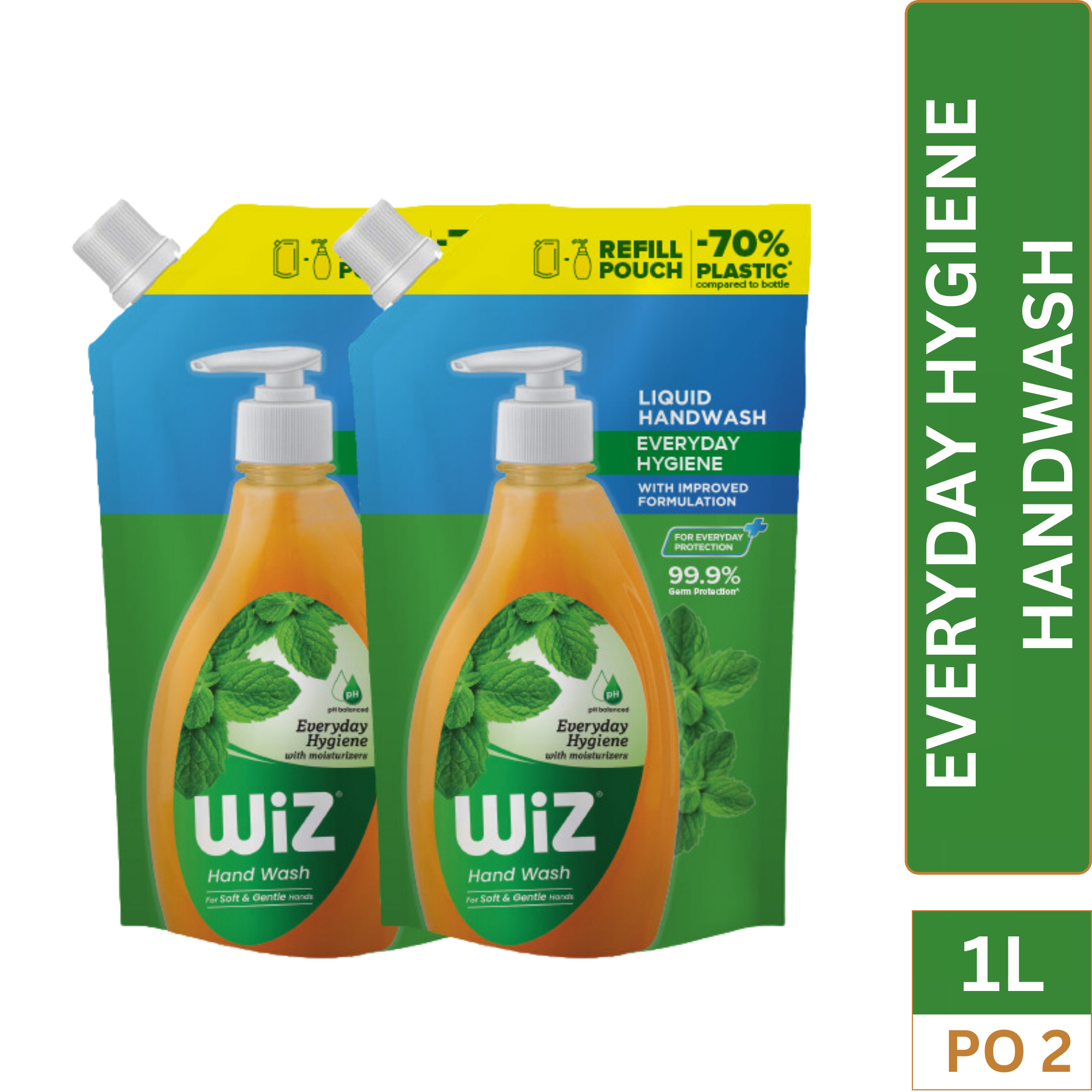 Hand Wash Everyday Hygiene 1L Refill Pouch (Pack of 2)