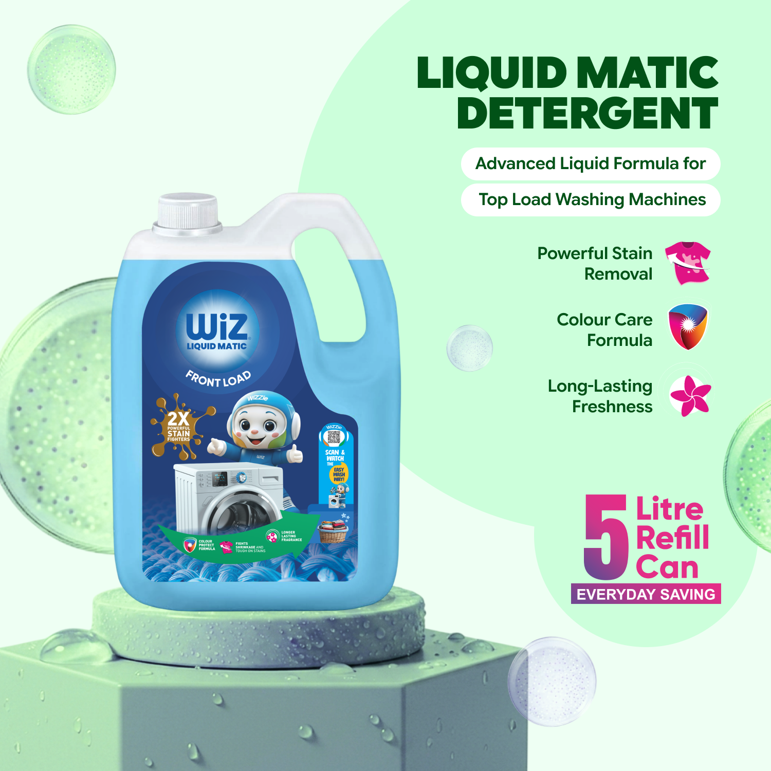 Laundrey Detergent Front Load  5L Refill Can