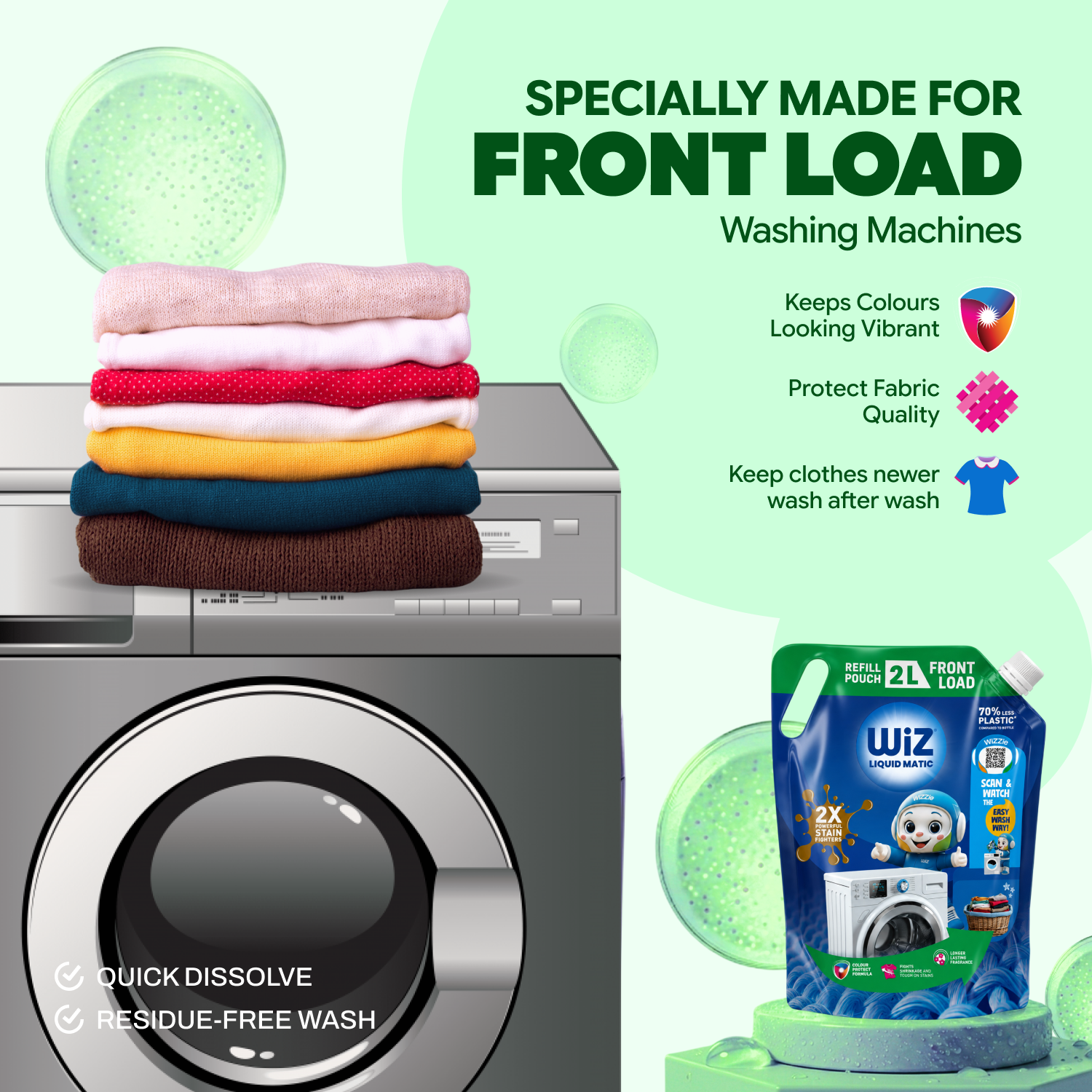 Liquid Matic Front Load Liquid Detergent – 2L Refill Pouch