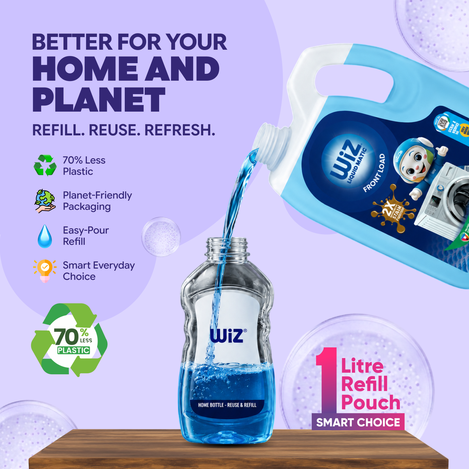 Liquid Matic Top Load Liquid Detergent | 5L | 2X Powerful Stain Fighters | Colour Protect Formula | Long-Lasting Fragrance