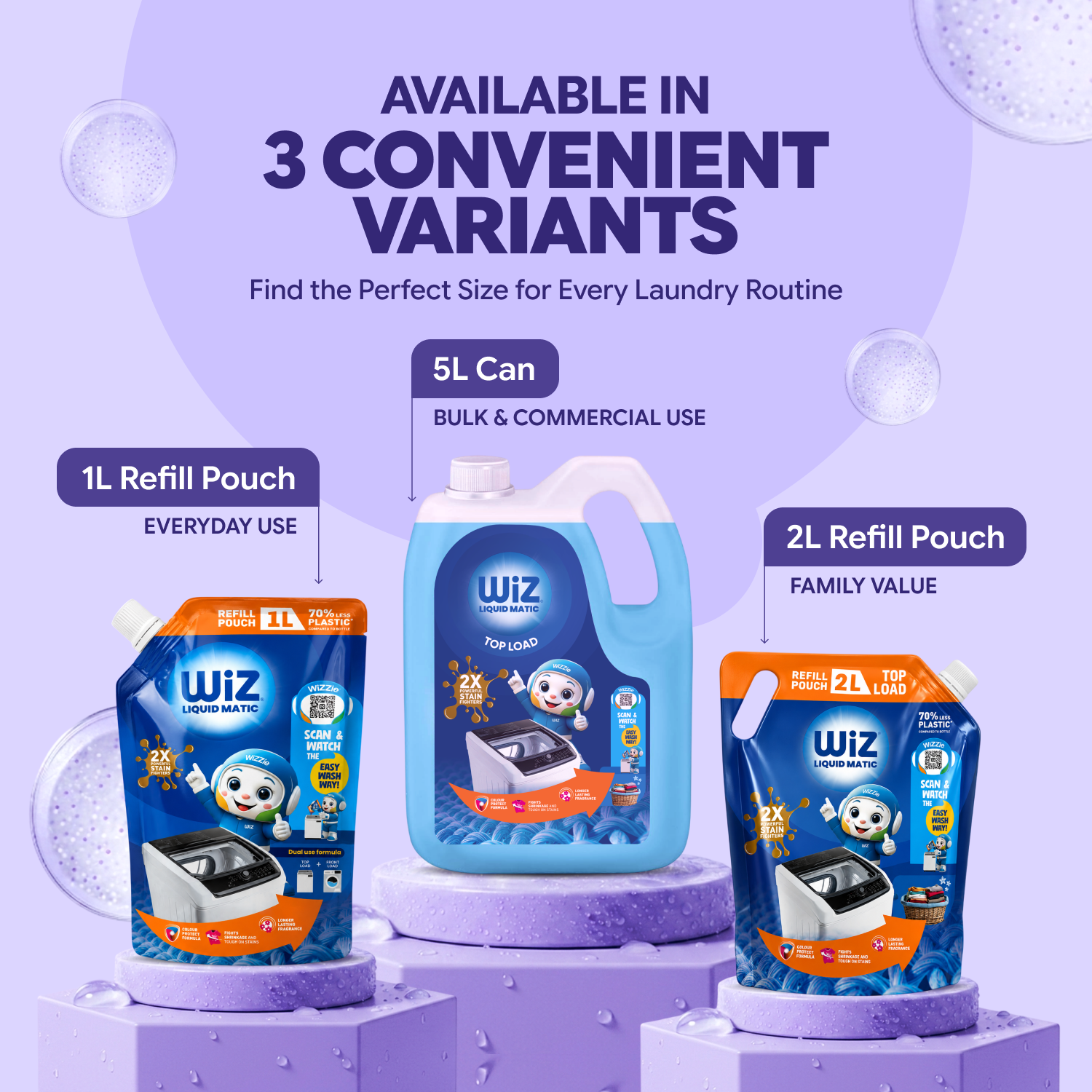 Laundry Detergent Top Load 1L Refill Pouch
