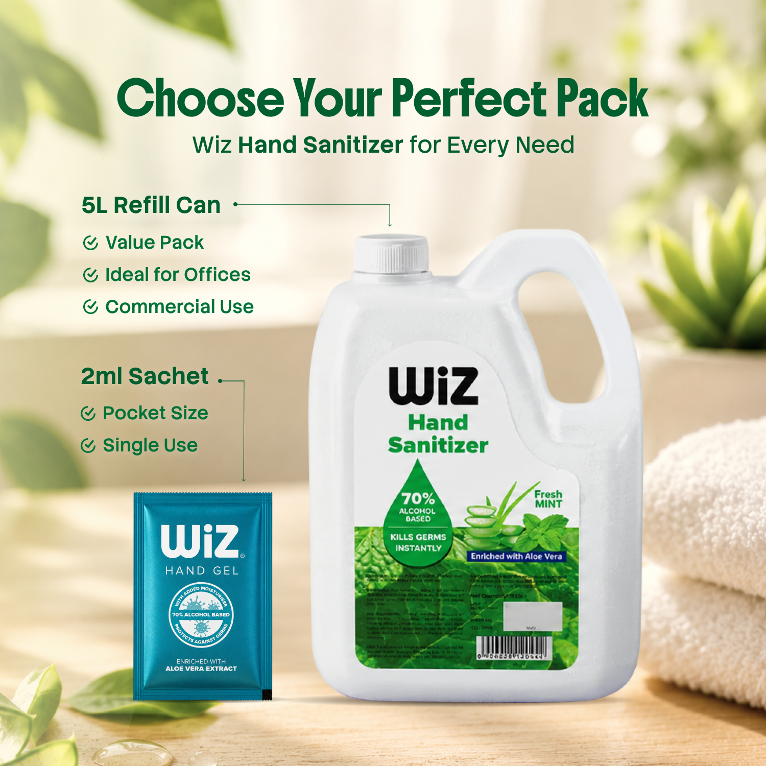 Hand Sanitizer 2ml (Pack of 500)