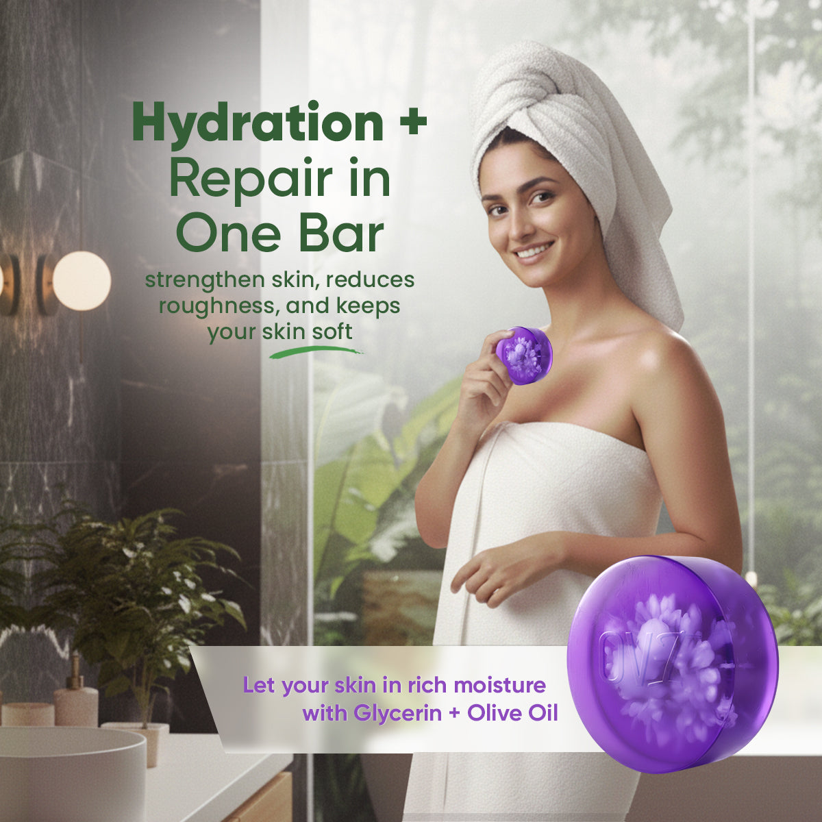 OVI Kojic Acid with Niacinamide Bathing Bar Soap - 100g(Pack of 3)