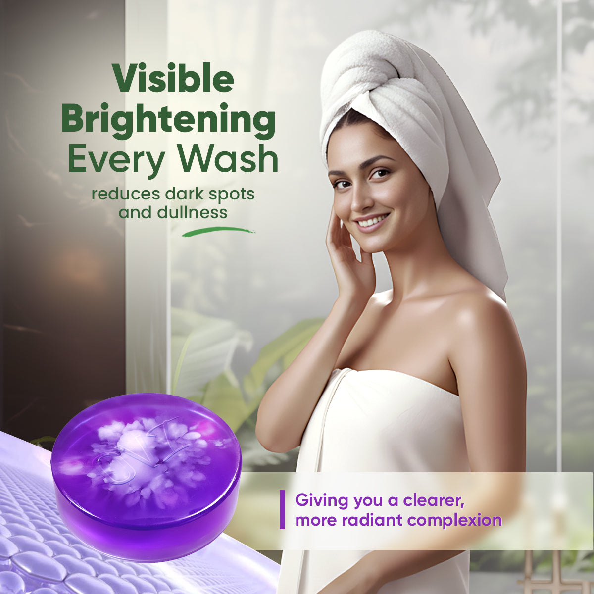 OVI Kojic Acid with Niacinamide Bathing Bar Soap - 100g(Pack of 3)