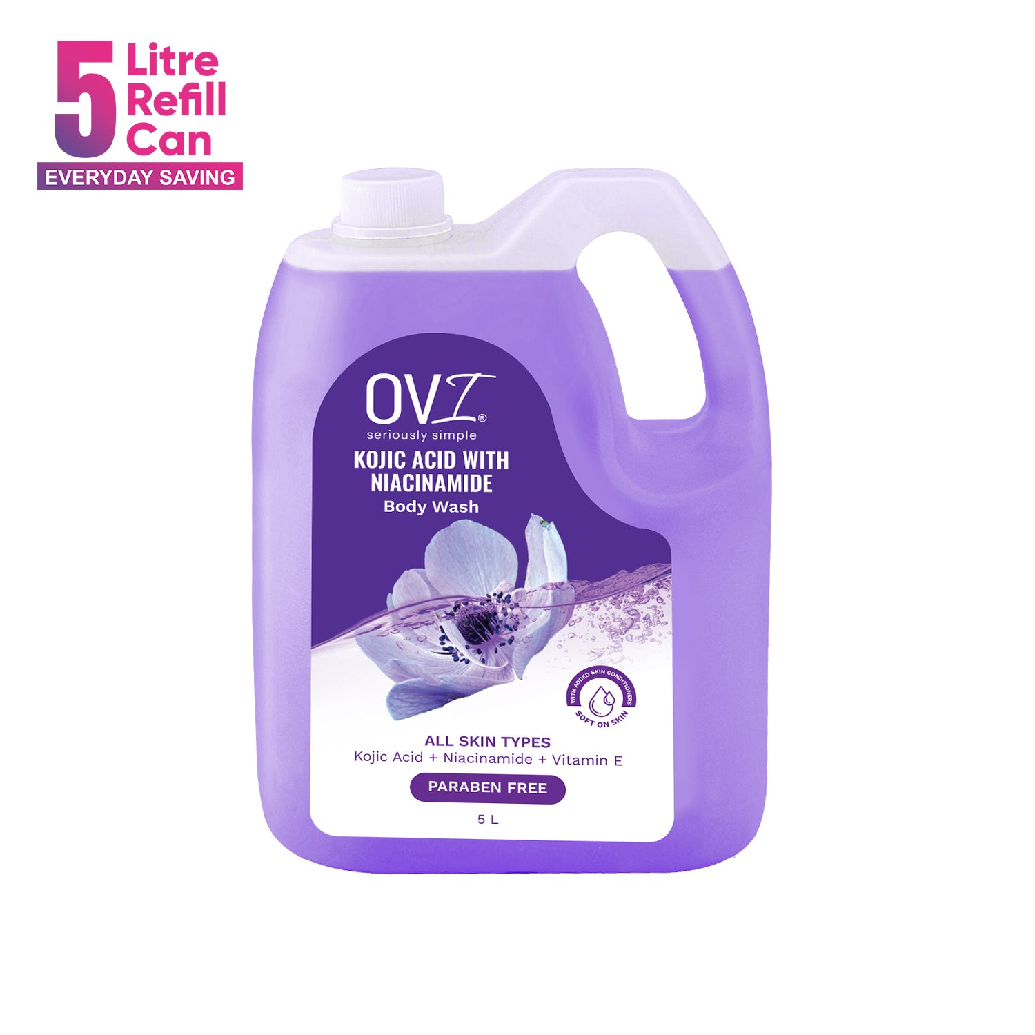 Kojic Acid & Niacinamide Body Wash - 5l Refill Can