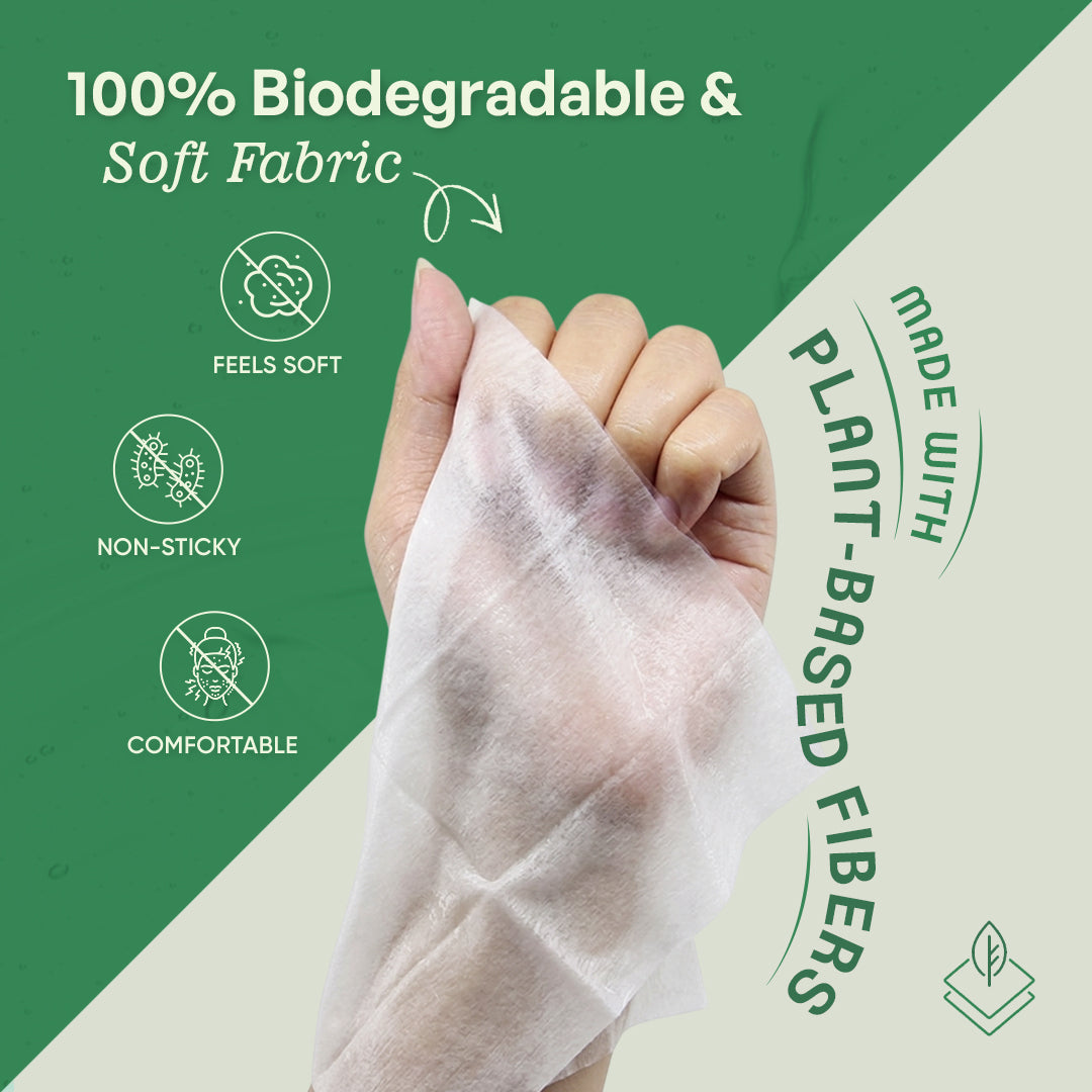 Hydrating Wet Wipes with Aloe Vera & Cucumber - 30 Pulls