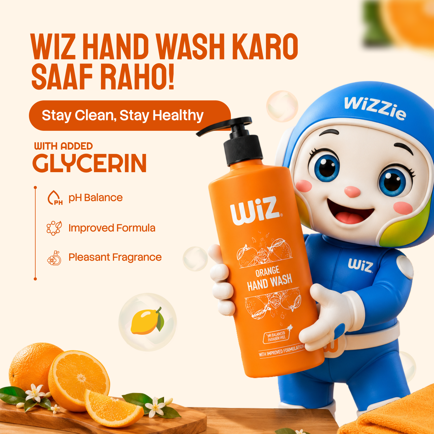 Orange Hand Wash  500 ml