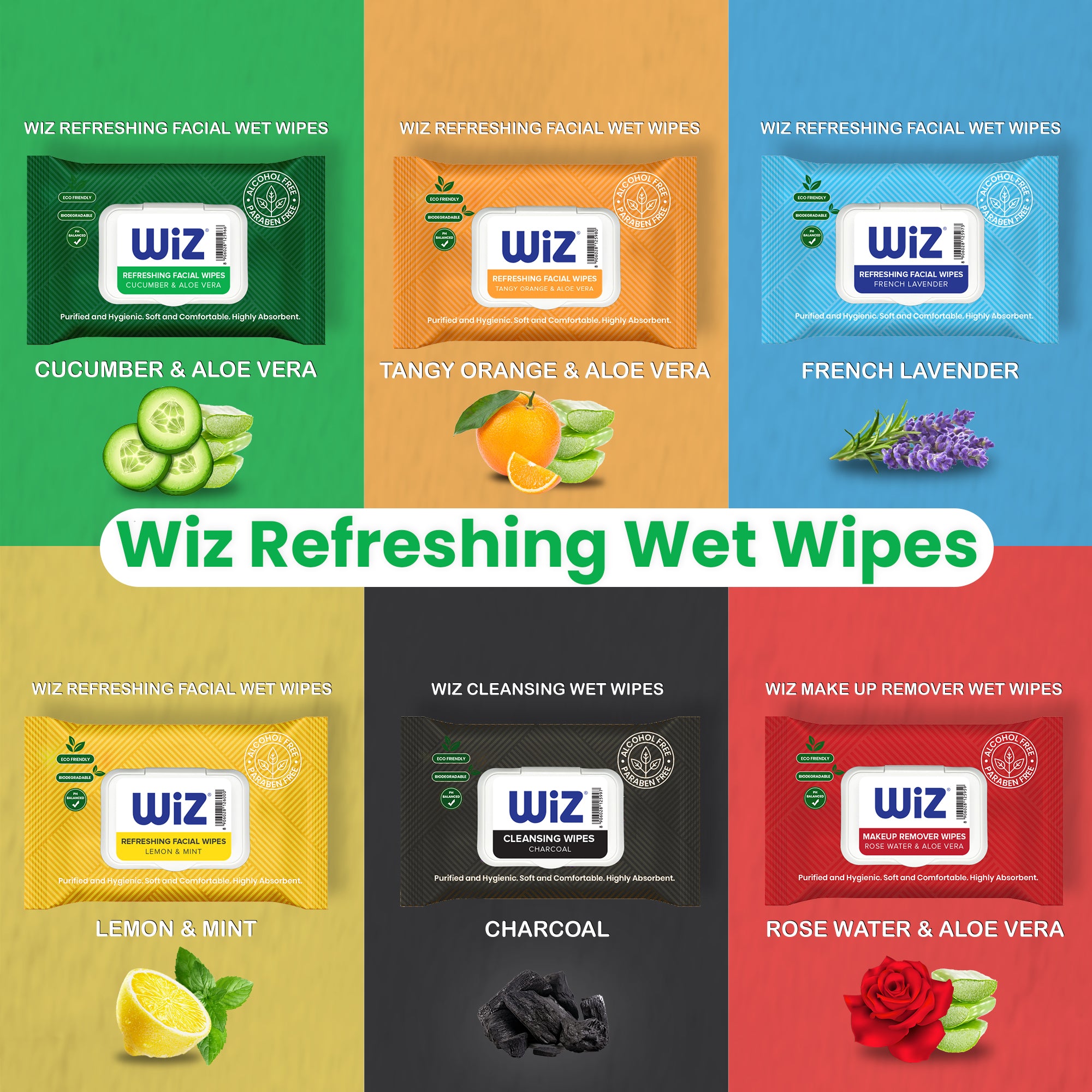 Wet Wipes Charcoal - 25 Pulls