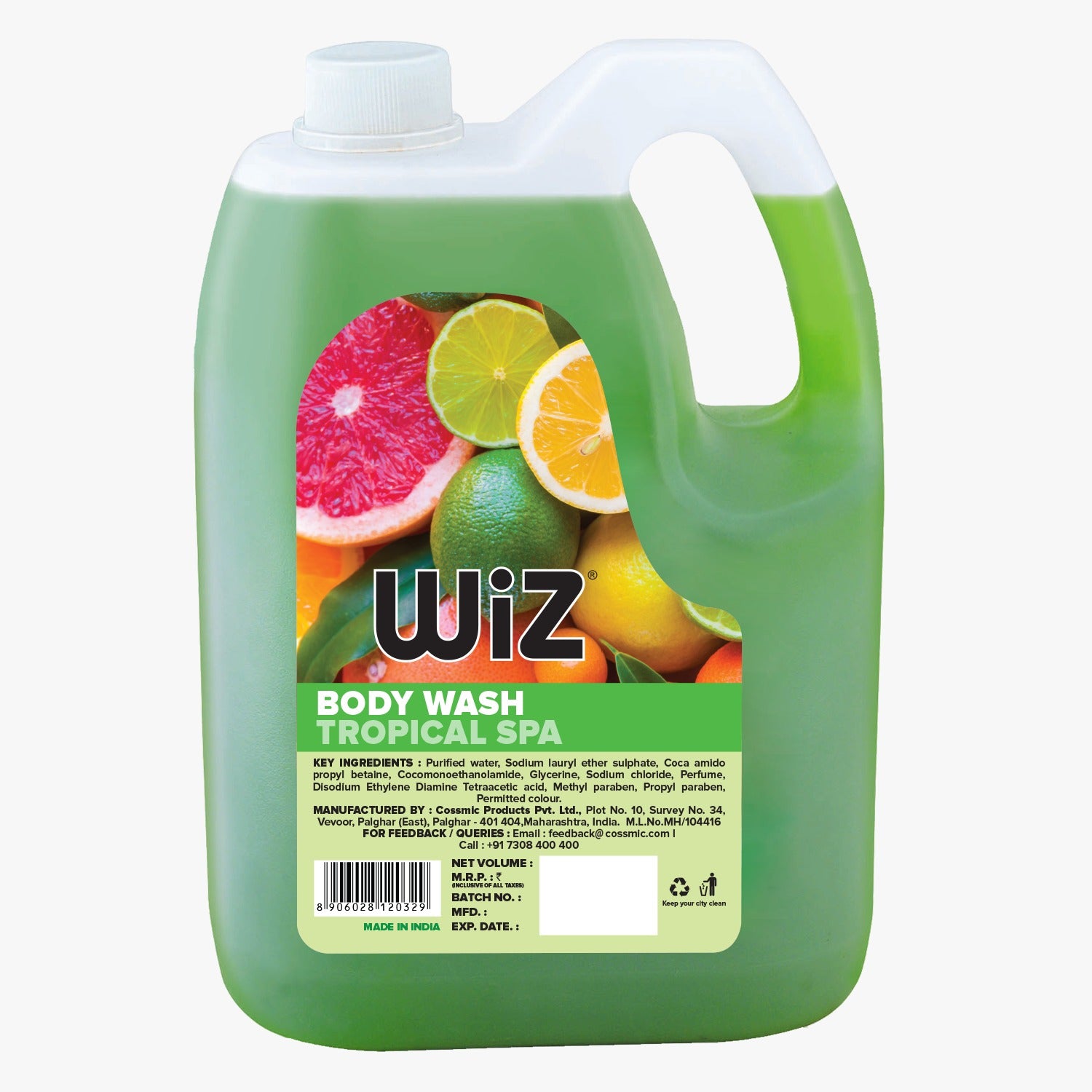 Wiz Tropical Spa Body Wash - 5L