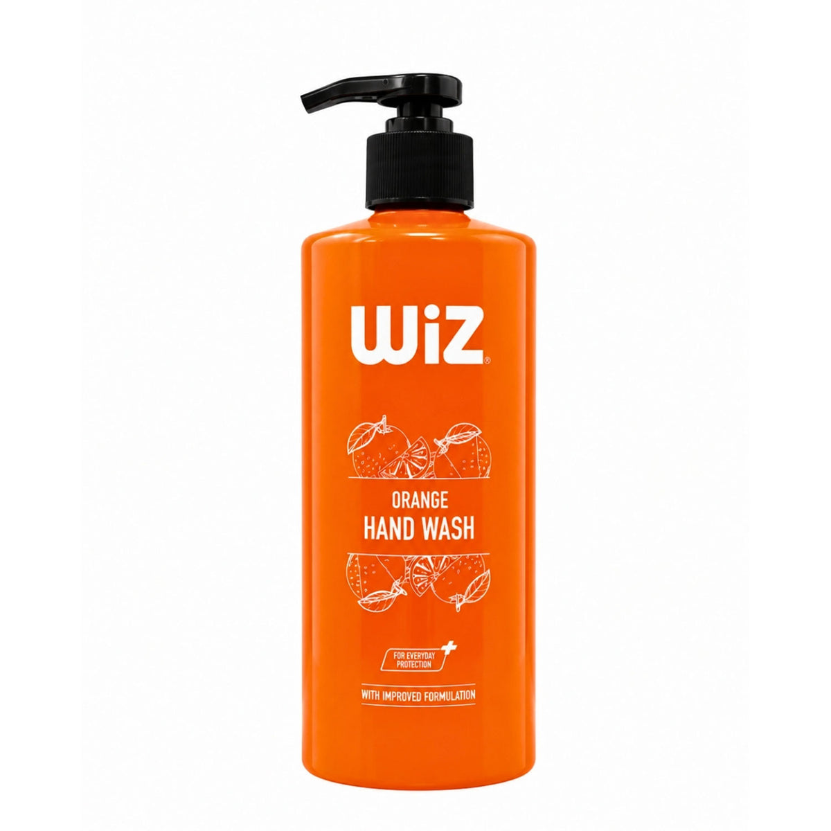 WiZ Orange Hand Wash 500ml with refreshing orange fragrance and pump bottle