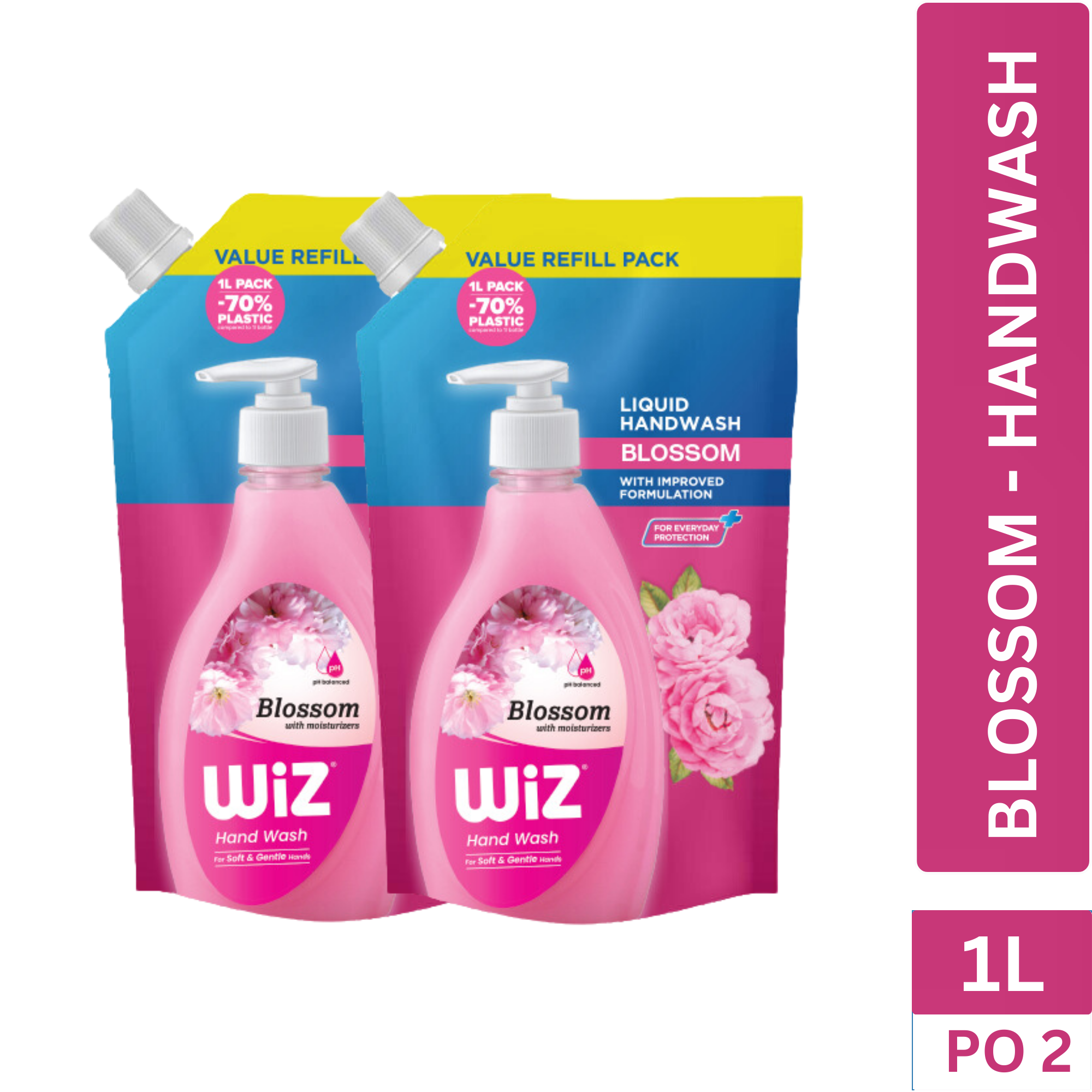 Hand Wash Blossom 1L Refill Pouch (Pack of 2)